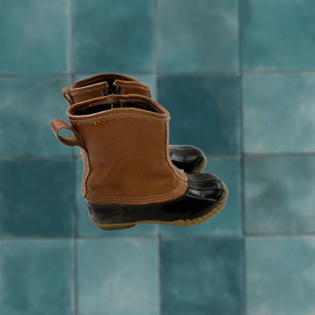 Vintage Cabela's Women's Brown Leather Rain Boots, US 7, Steel Shank, Waterproof Size US 5 / IT 35 - 3 Thumbnail