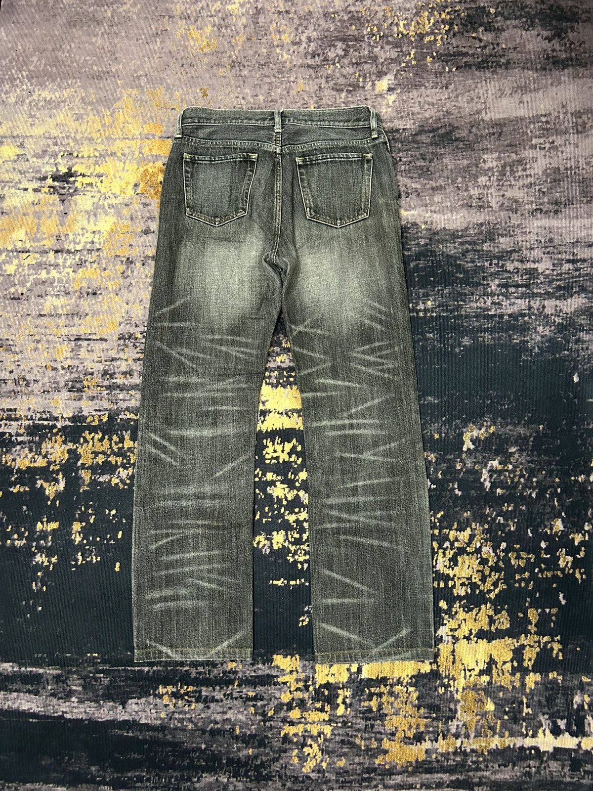 Uniqlo Vintage Uniqlo Distressed Clawmark Jeans Size US 31 - 2 Thumbnail