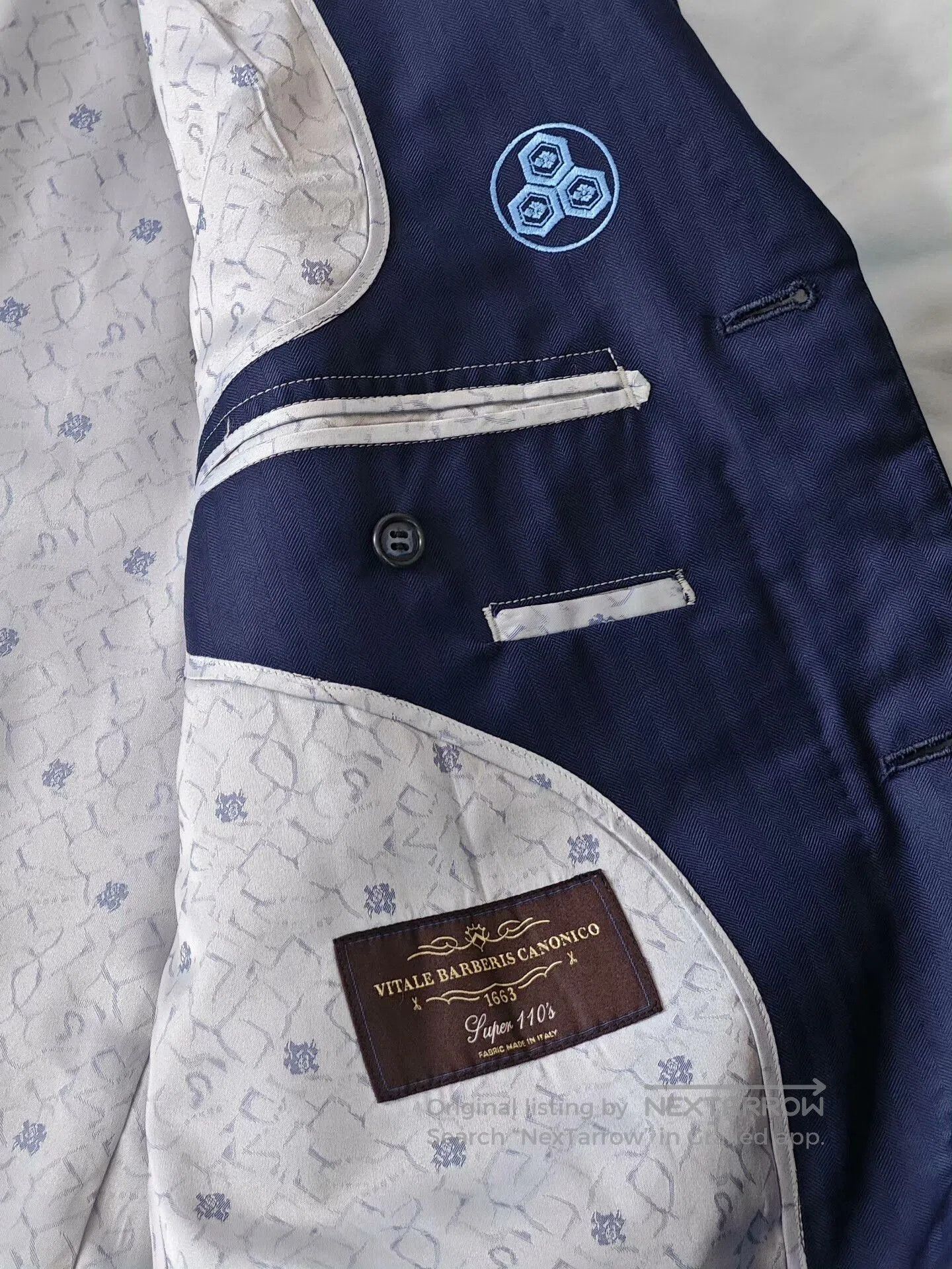 Japanese Brand Custom Italian Wool Blend Suit Jacket. Size US M / EU 48-50 / 2 - 7 Thumbnail