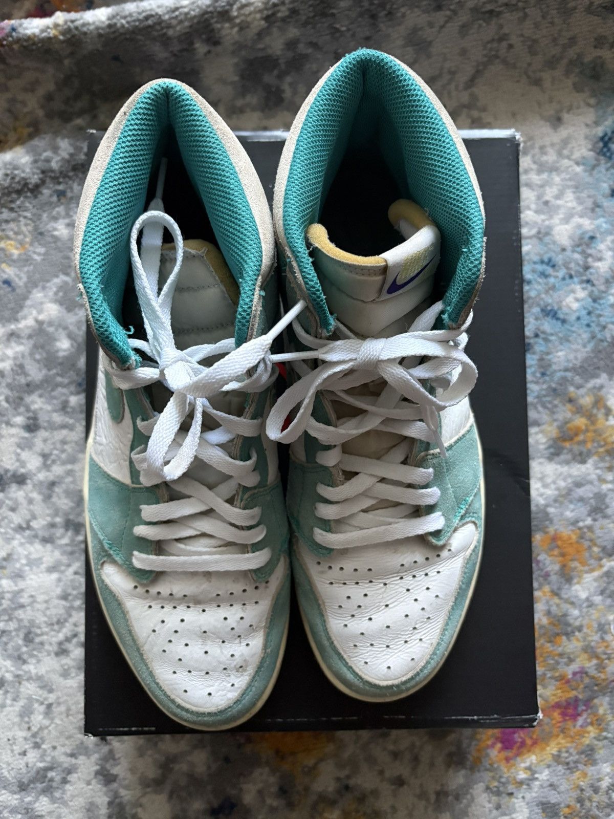 Jordan Brand Air Jordan Retro 1 Turbo Green size 12 Size US 12 / EU 45 - 3 Thumbnail