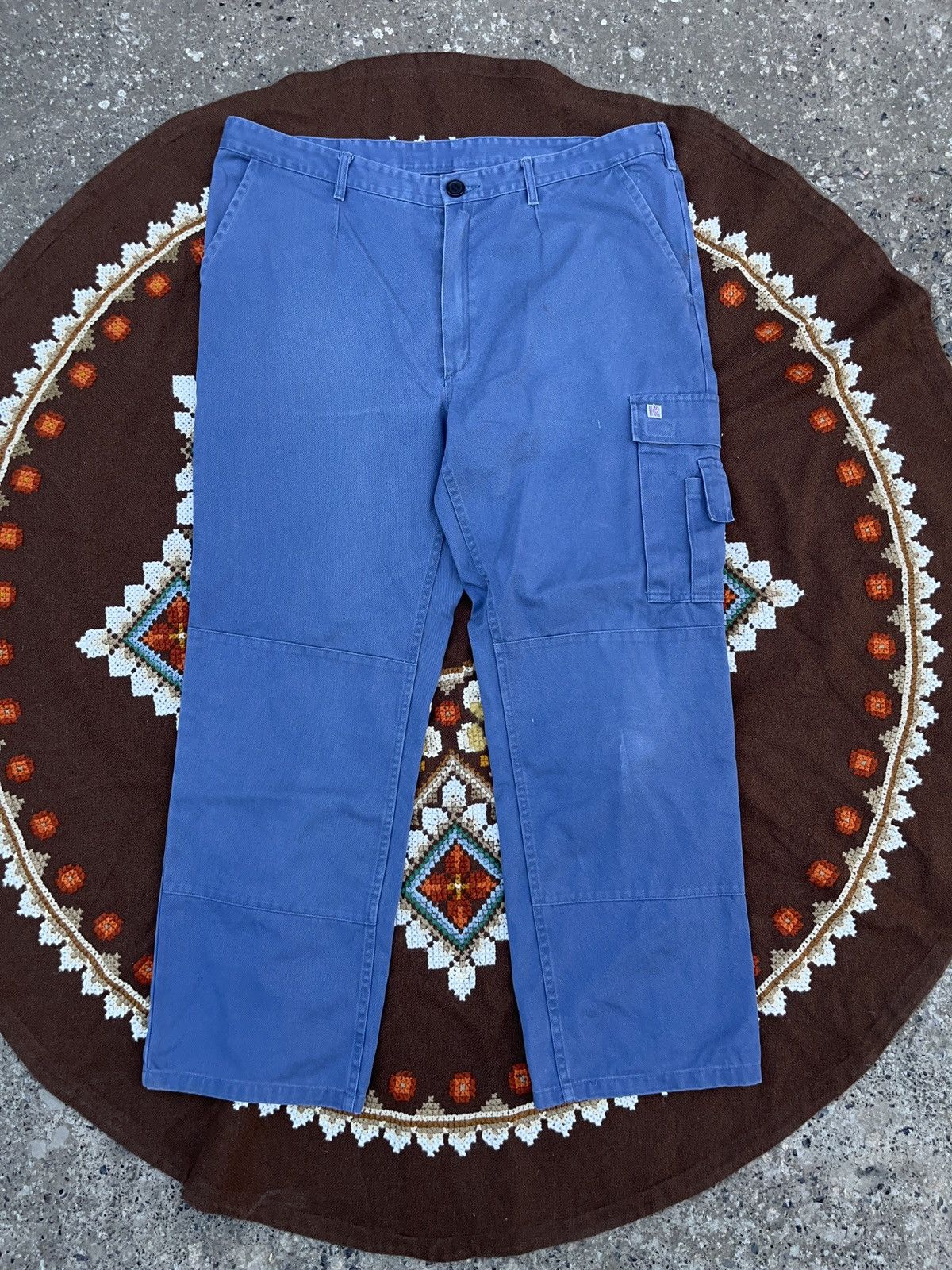 Le Laboureur × Vintage Vintage 80s German Sanfor Double Knee Pants Workwear Size US 36 / EU 52 - 1 Thumbnail
