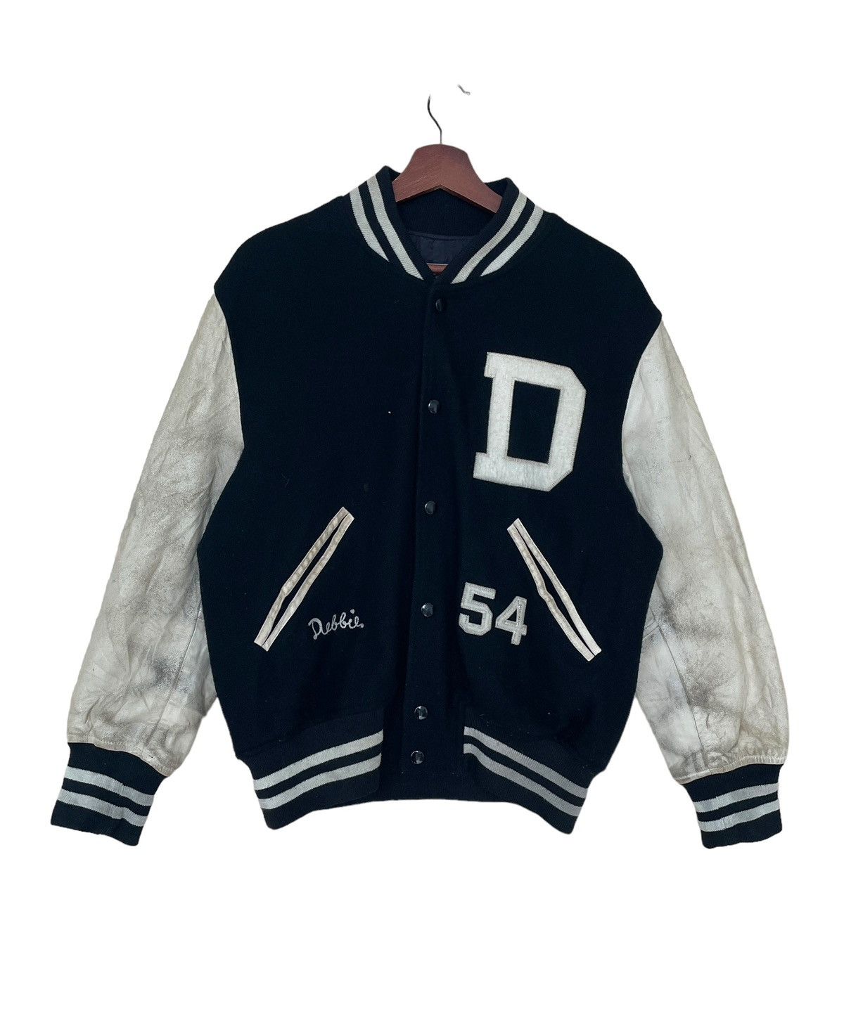 Vintage Vintage Baseball Wool Leather Varsity 1990s Size US L / EU 52-54 / 3 - 1 Thumbnail