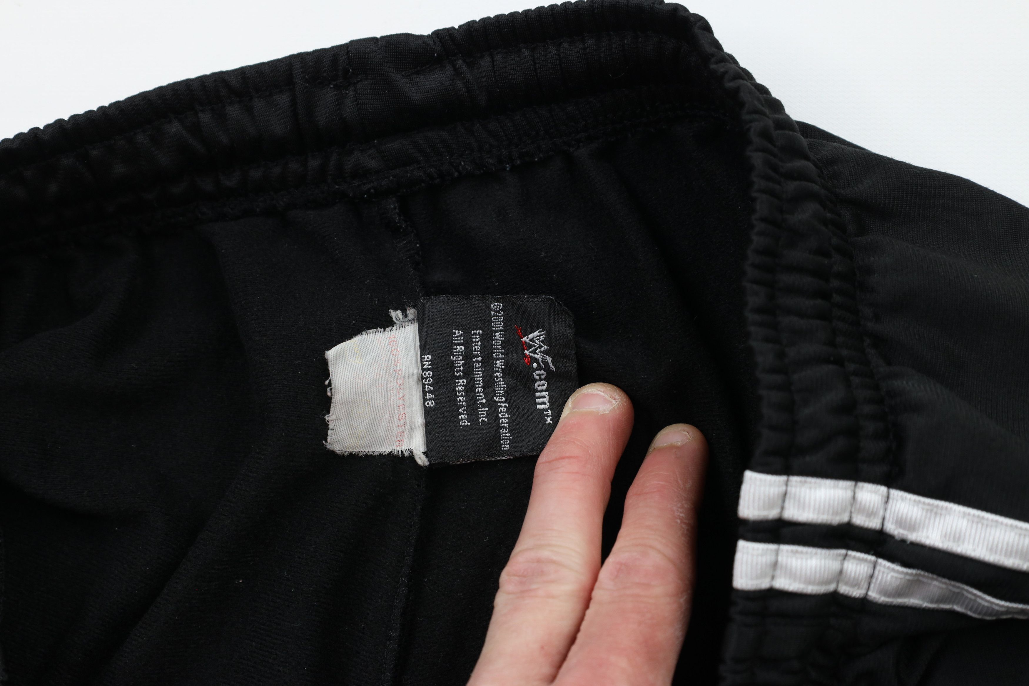 Vintage Vintage Y2K 2001 WWF Wrestling Striped Triple H Shorts Black Size US 34 / EU 50 - 8 Thumbnail