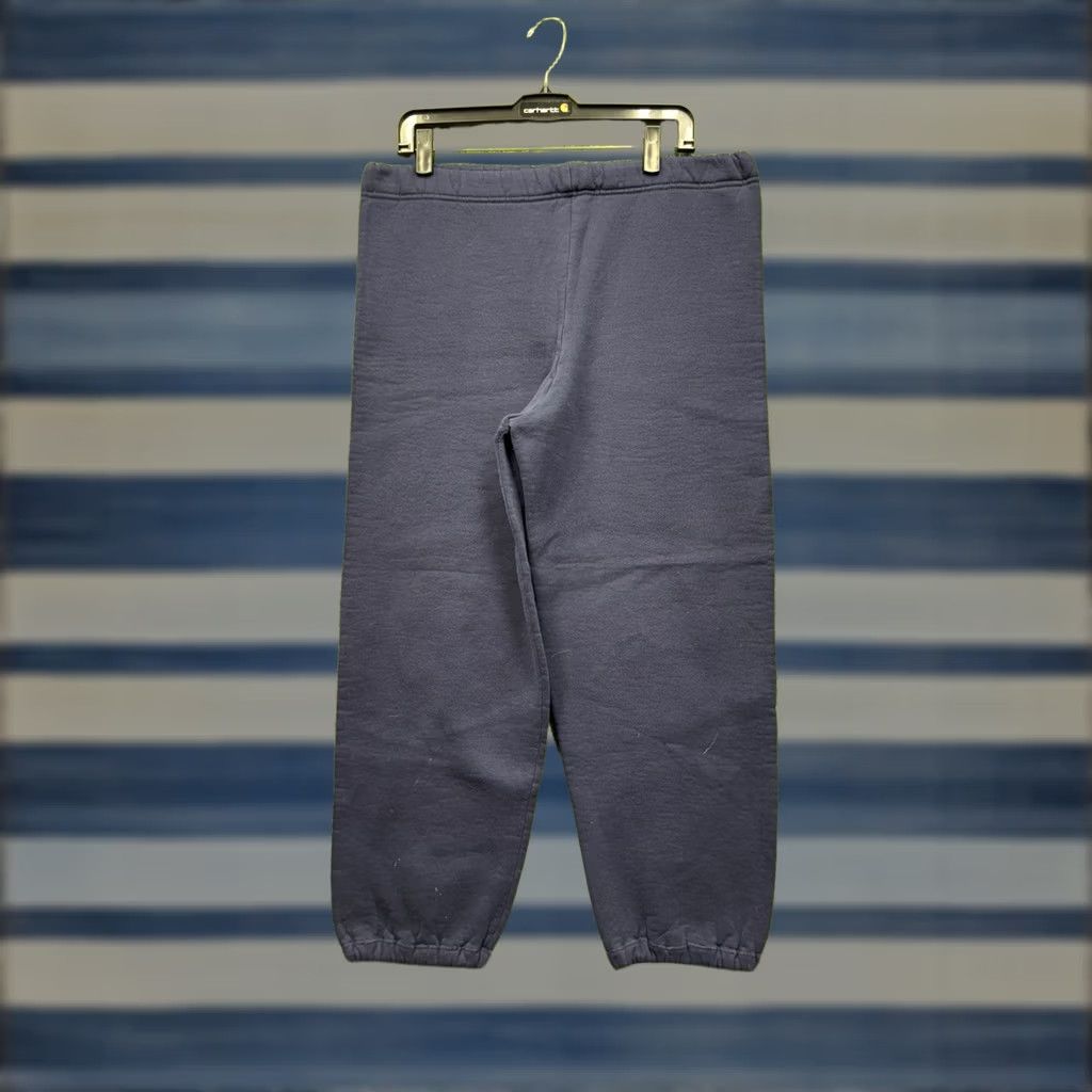 Russell Athletic VINTAGE Russell Athletic Sweatpants Mens L Blue Drawstring Cuffed Jogger Pants Size US 33 - 1 Thumbnail