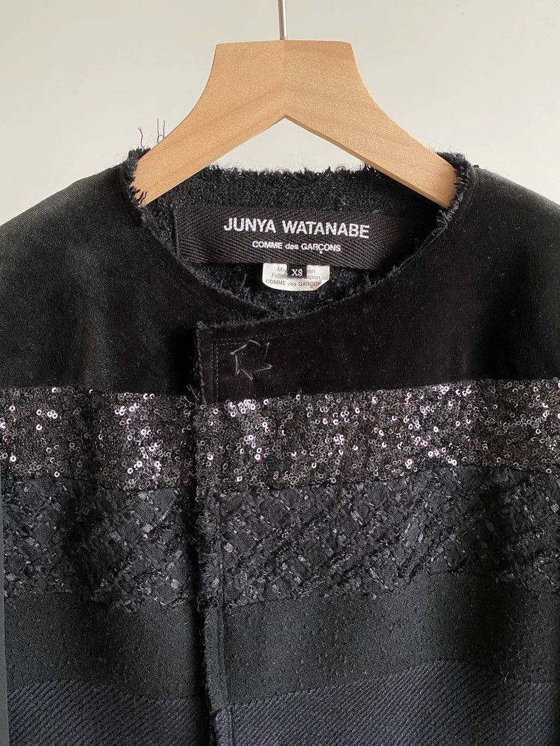 Comme des Garcons Comme Des Garcons Deconstructed Embroidered Snap Jacket wi Size XS / US 0-2 / IT 36-38 - 3 Thumbnail