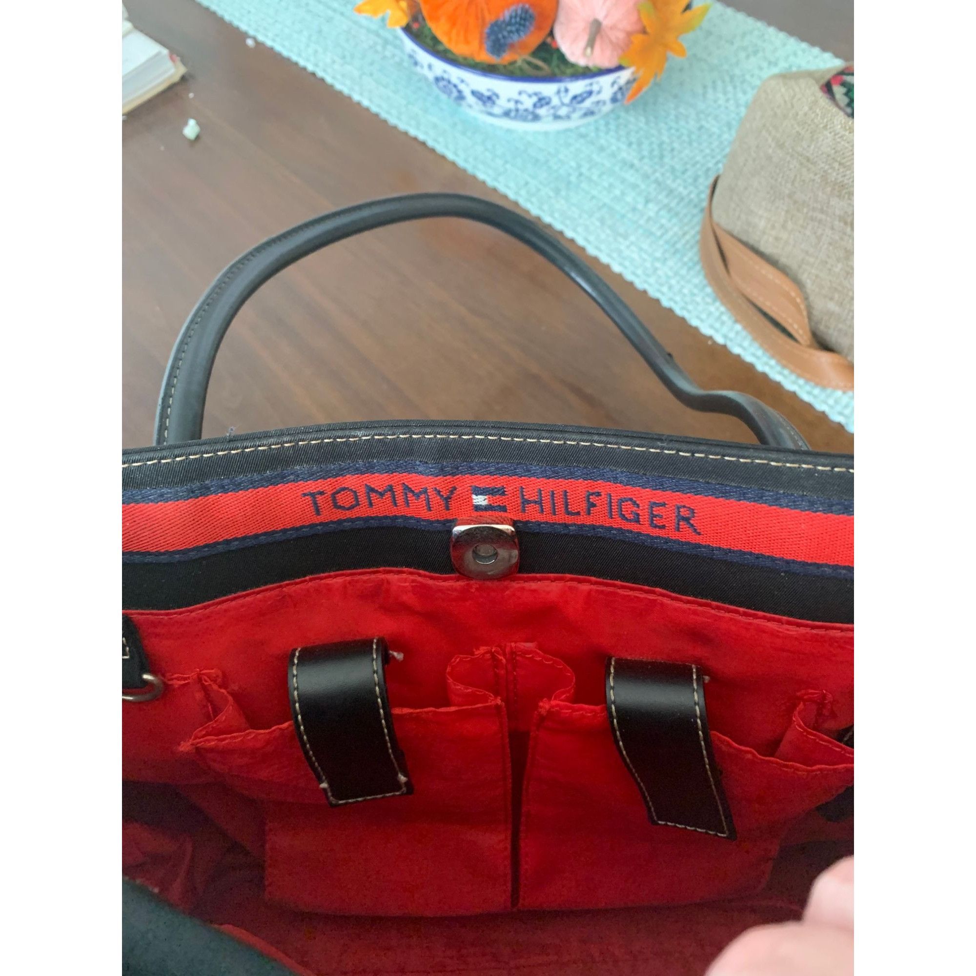 Tommy Hilfiger Tommy Hilfiger Black Canvas Bag Size ONE SIZE - 4 Thumbnail