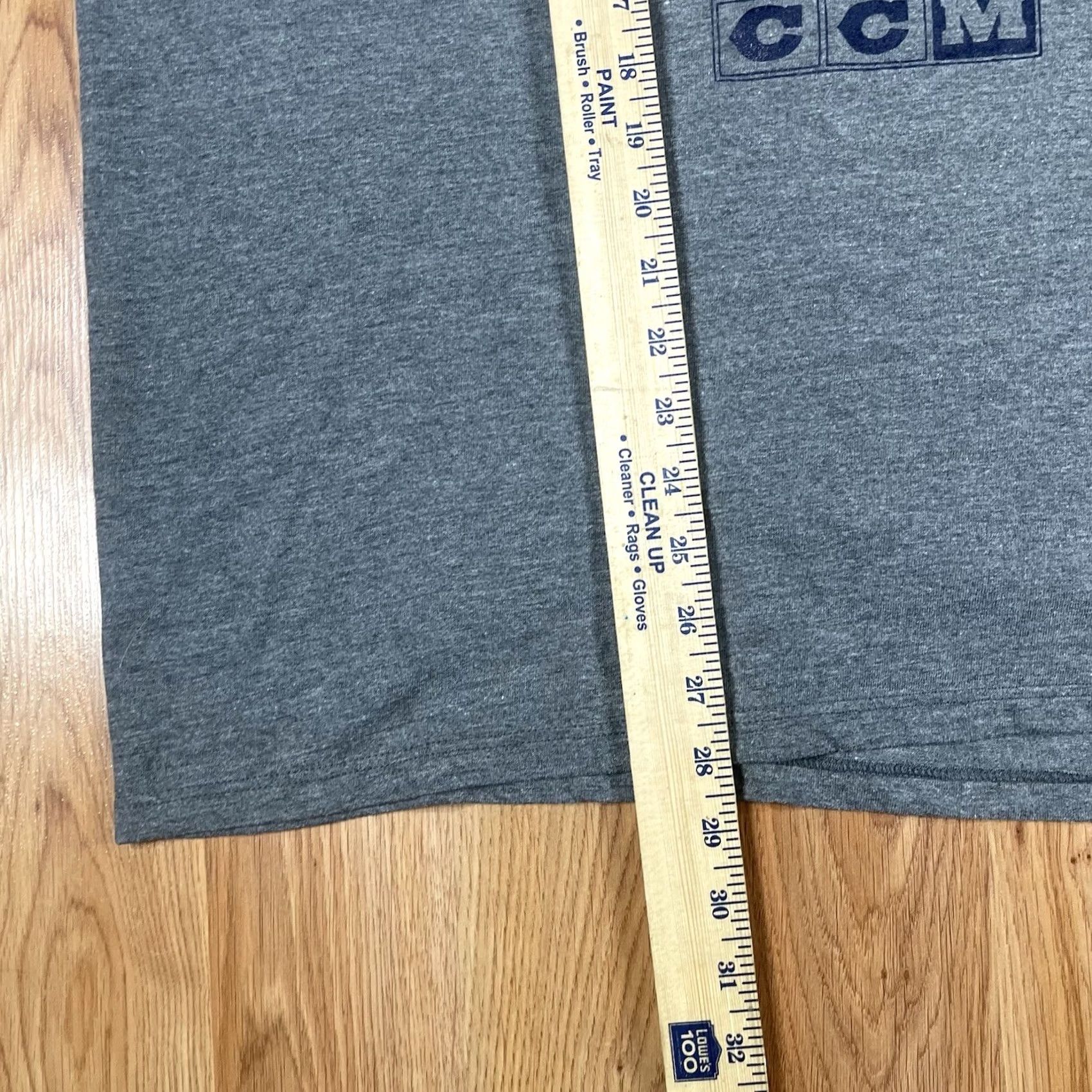 Soffe VTG Soffe T-Shirt Mens XL Gray Long Sleeve Cotton Polyester CrewNeck M Hockey CCM Size US XL / EU 56 / 4 - 5 Thumbnail