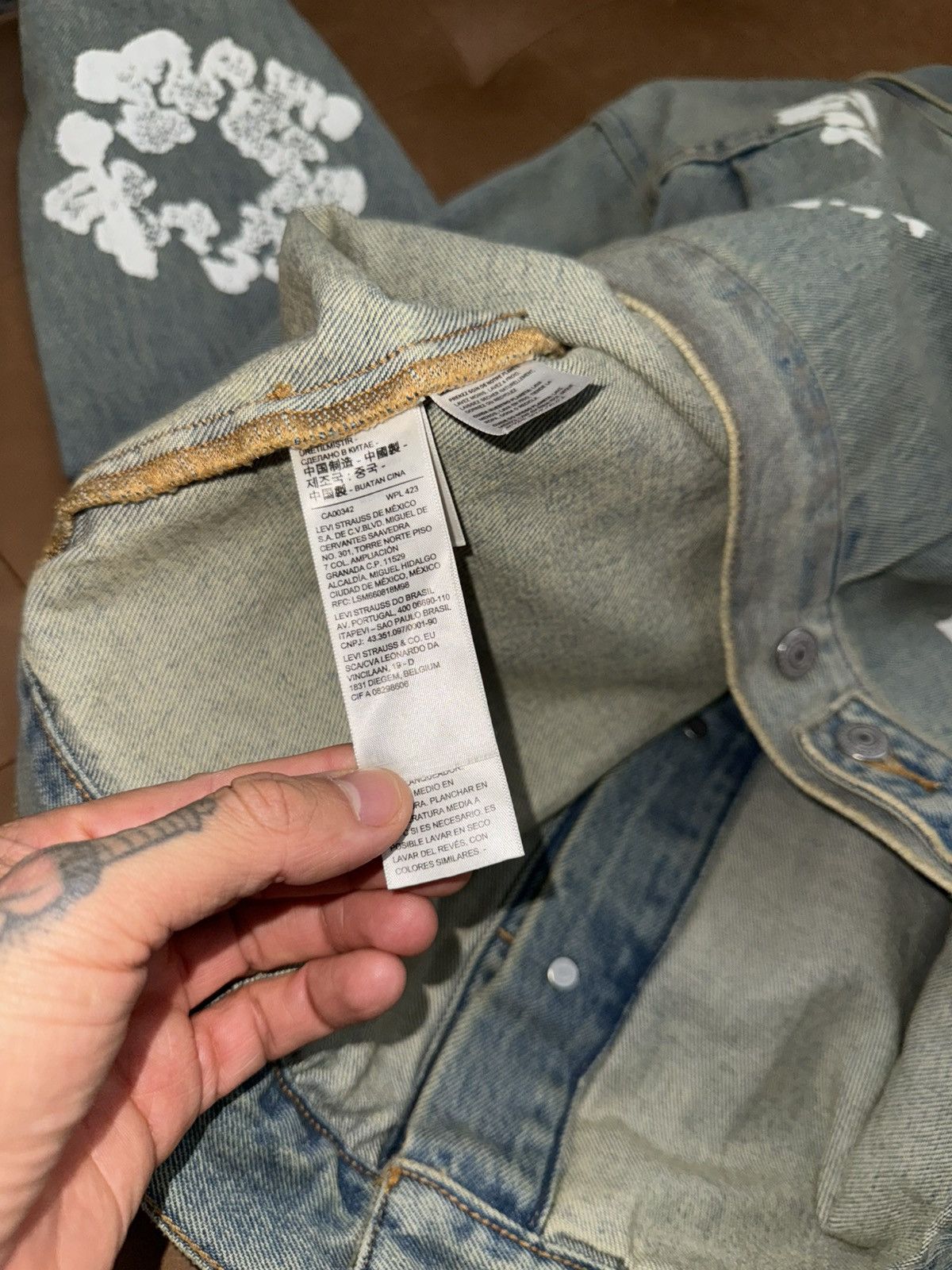 DENIM TEARS Wreath denim jacket Size US M / EU 48-50 / 2 - 8 Thumbnail