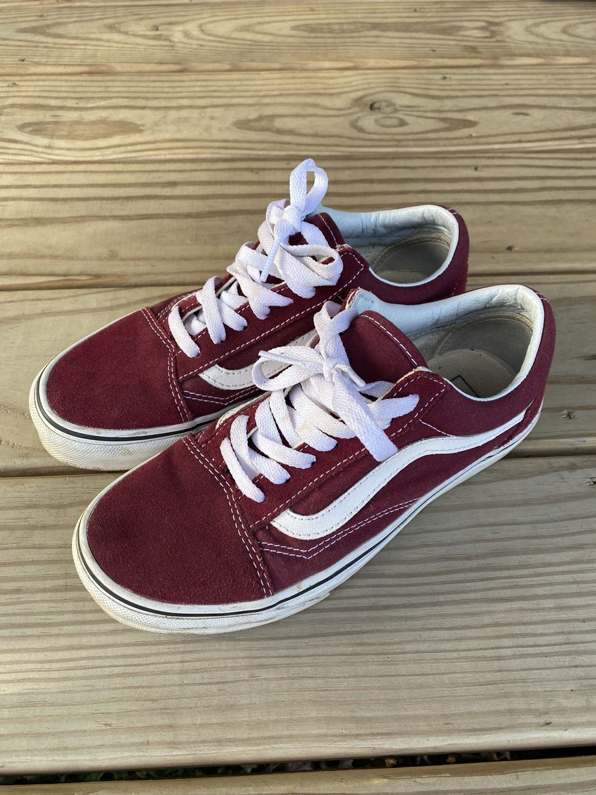 Vans 5.5 old school vans burgundy Size US 5.5 / EU 38 - 2 Thumbnail