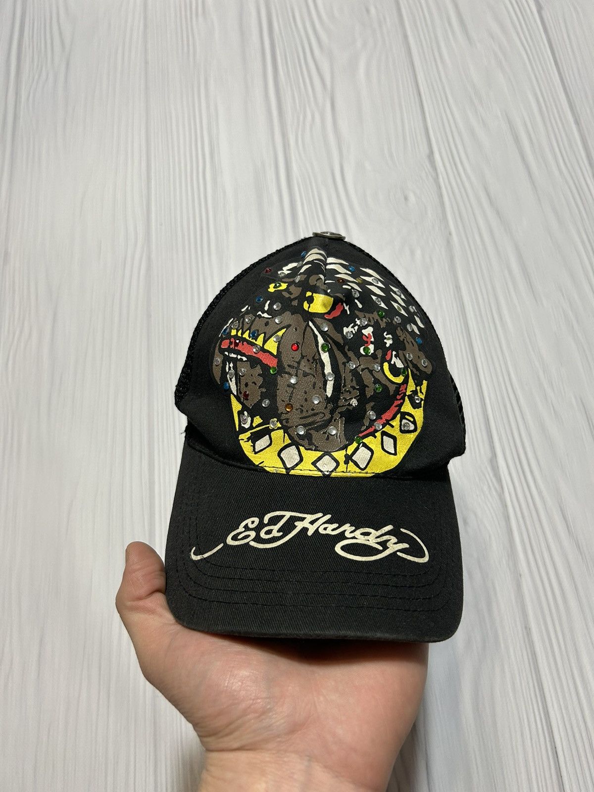 Ed Hardy Vintage Y2K Ed Hardy Christian Audiger Dog Cap Size ONE SIZE - 2 Thumbnail