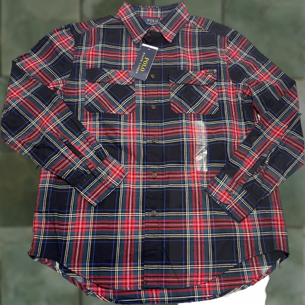 Polo Ralph Lauren Polo Ralph Lauren Shirt Button-Down Boys L Multicolor Red Green Plaid Christmas 14-16 Button-Up Collared Casual Size US L / EU 52-54 / 3 - 1 Thumbnail