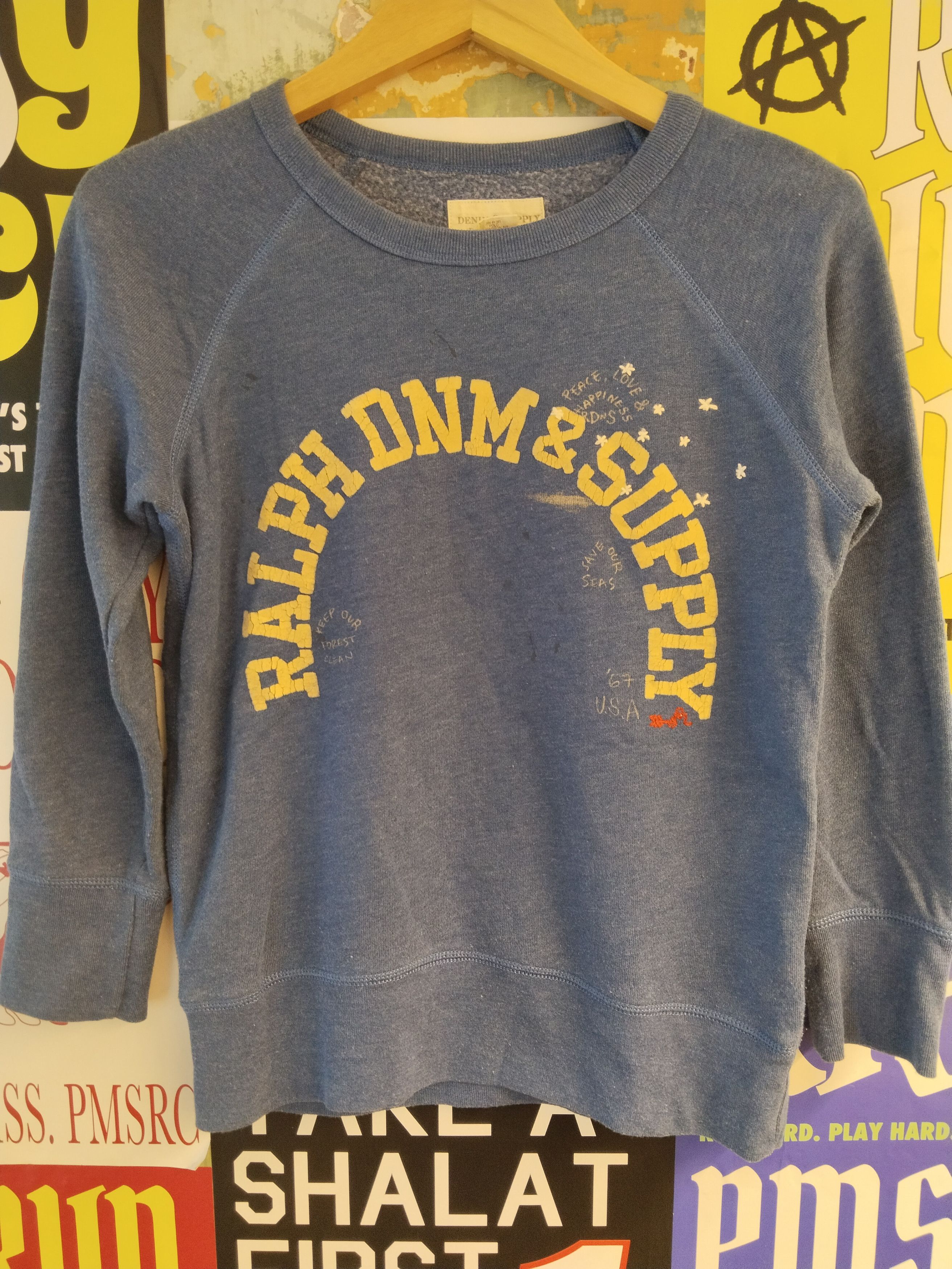 image of Denim And Supply Ralph Lauren x Rrl Ralph Lauren Denim Supply Ralph Laurent Quarter Sleeve Sweatshi