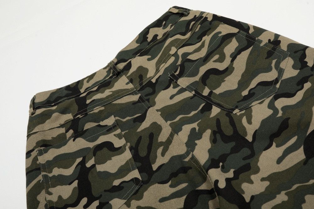 Jean American street men's multi-pocket camouflage work trousers Size US 32 / EU 48 - 4 Thumbnail