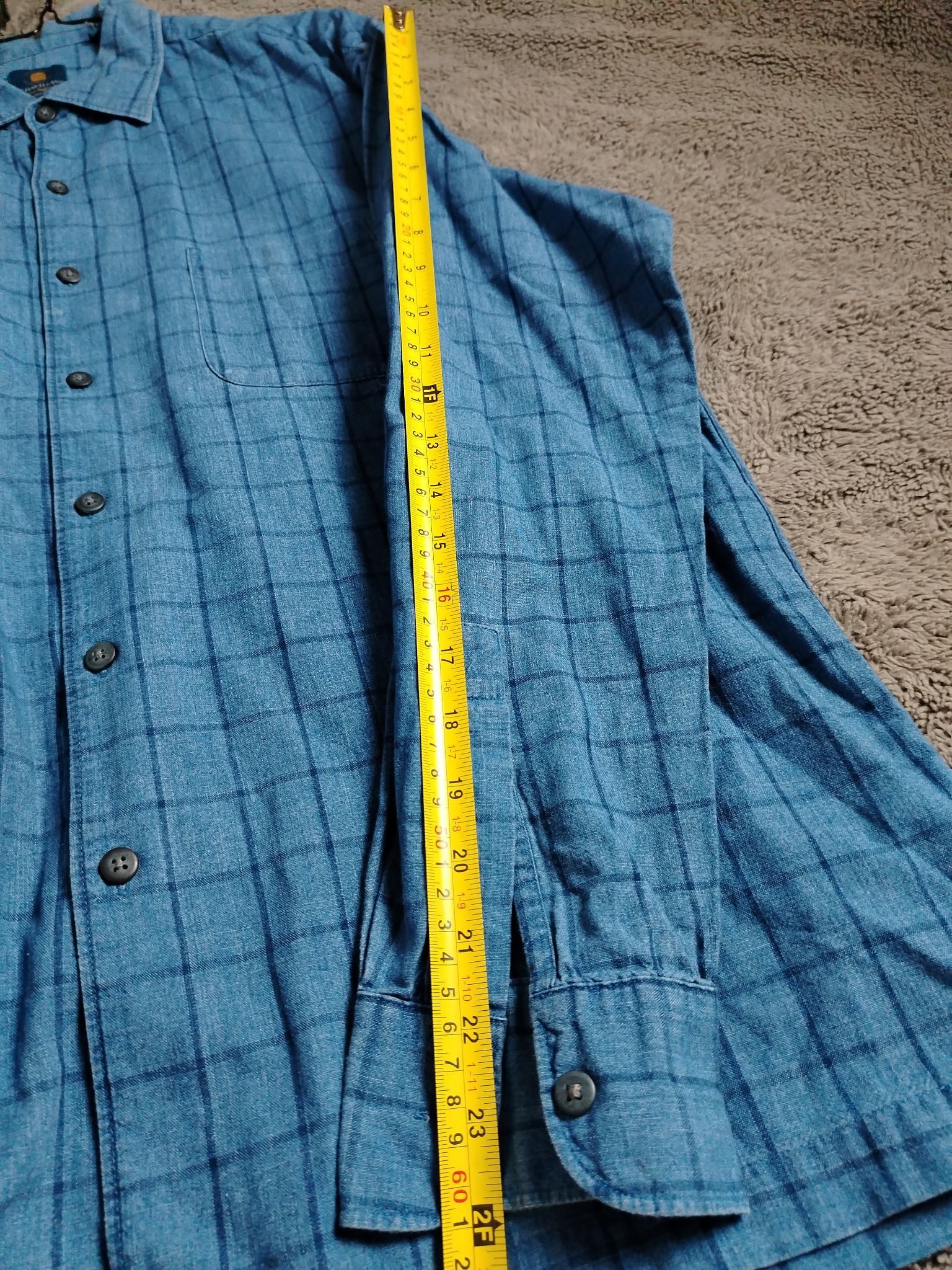 Other Pre-Loved Shirt Men's M Blue Checked Long Sleeve Button Size US M / EU 48-50 / 2 - 8 Thumbnail