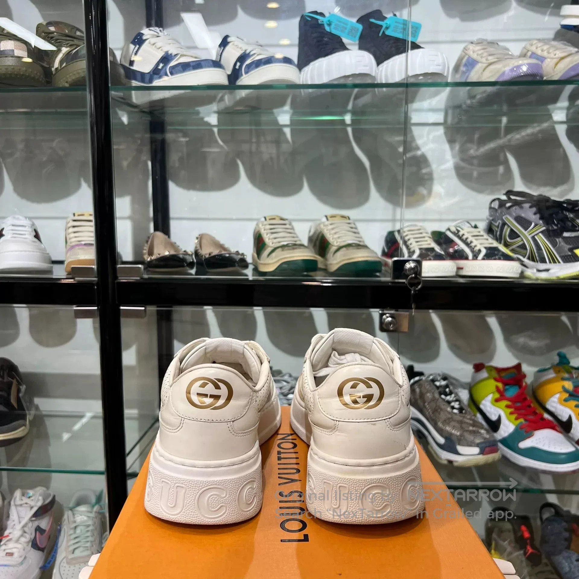 Gucci Gucci Classic White Biscuit Shoes. Size US 10 / EU 43 - 3 Thumbnail