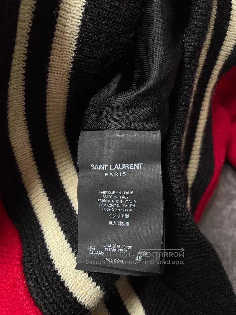 Saint Laurent Paris Saint Laurent Paris Red Leopard Print Patched Wool Basebal Size US S / EU 44-46 / 1 - 5 Thumbnail