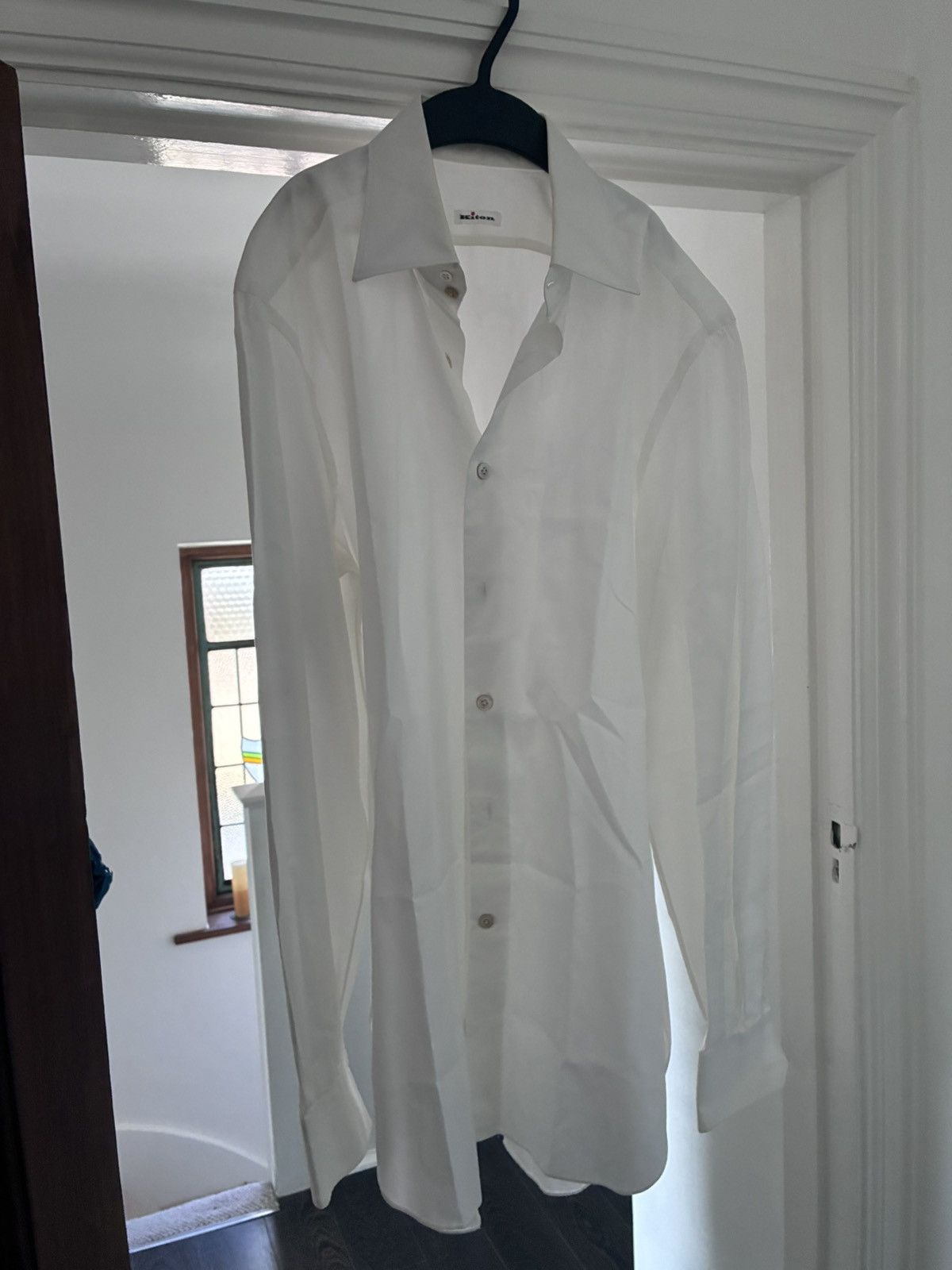 Kiton Kiton white cotton shirt size 42 16.5 Size US L / EU 52-54 / 3 - 1 Thumbnail