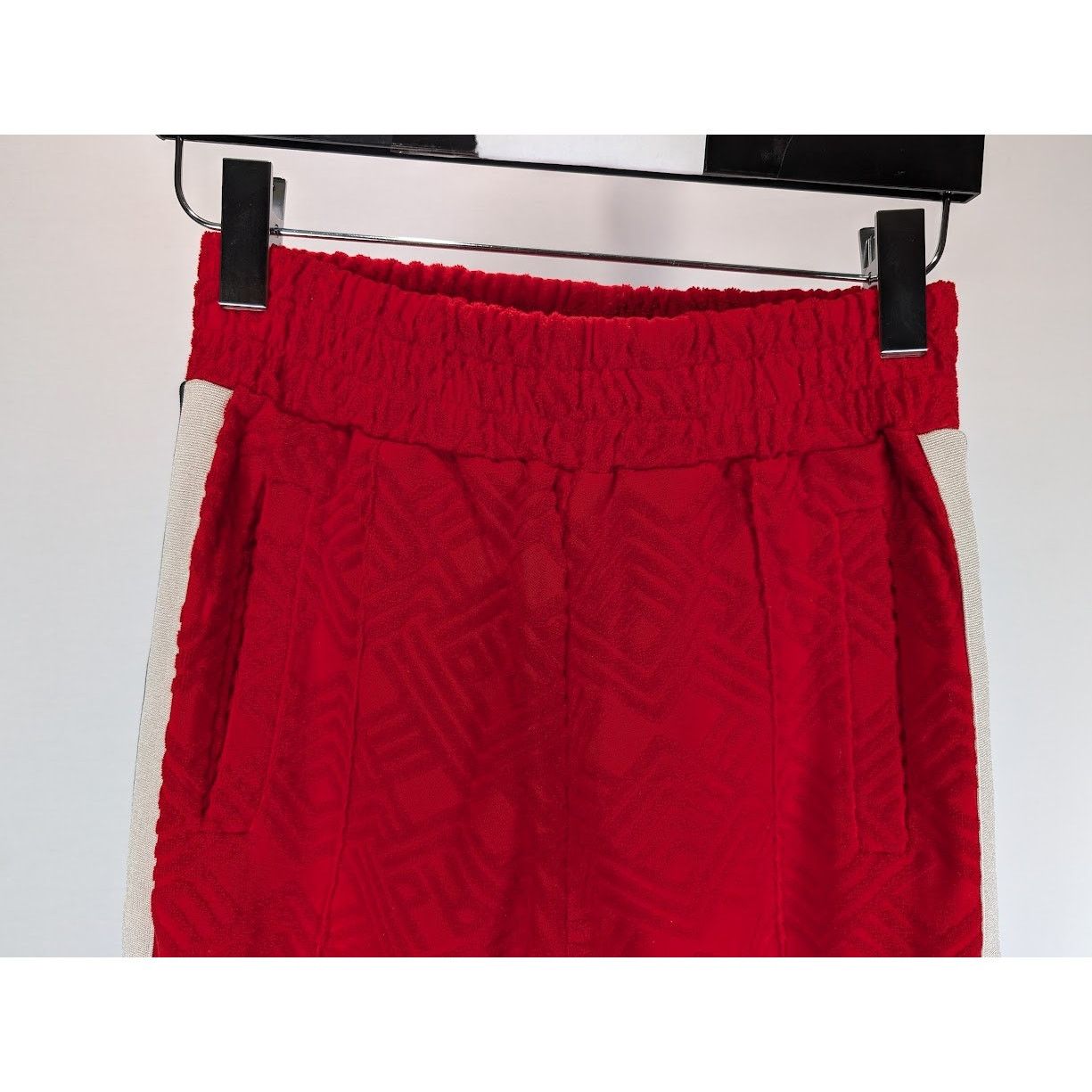 Palm Angels o1rshd1 Terry Track Pant in Red Off White Size US 30 / EU 46 - 6 Thumbnail
