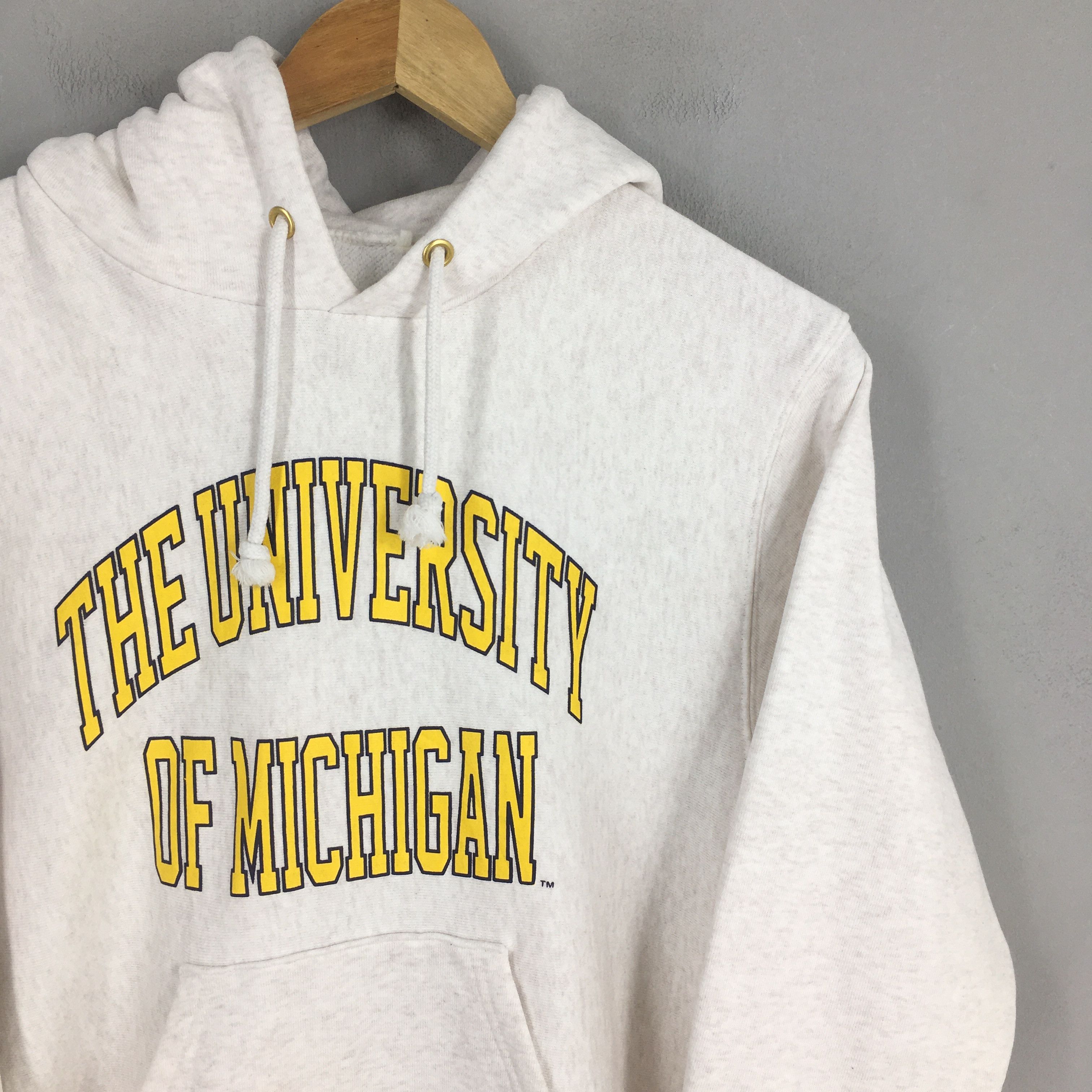 NCAA Vintage Michigan Wolverines Gray Hoodie Pullover Small Size US S / EU 44-46 / 1 - 2 Thumbnail