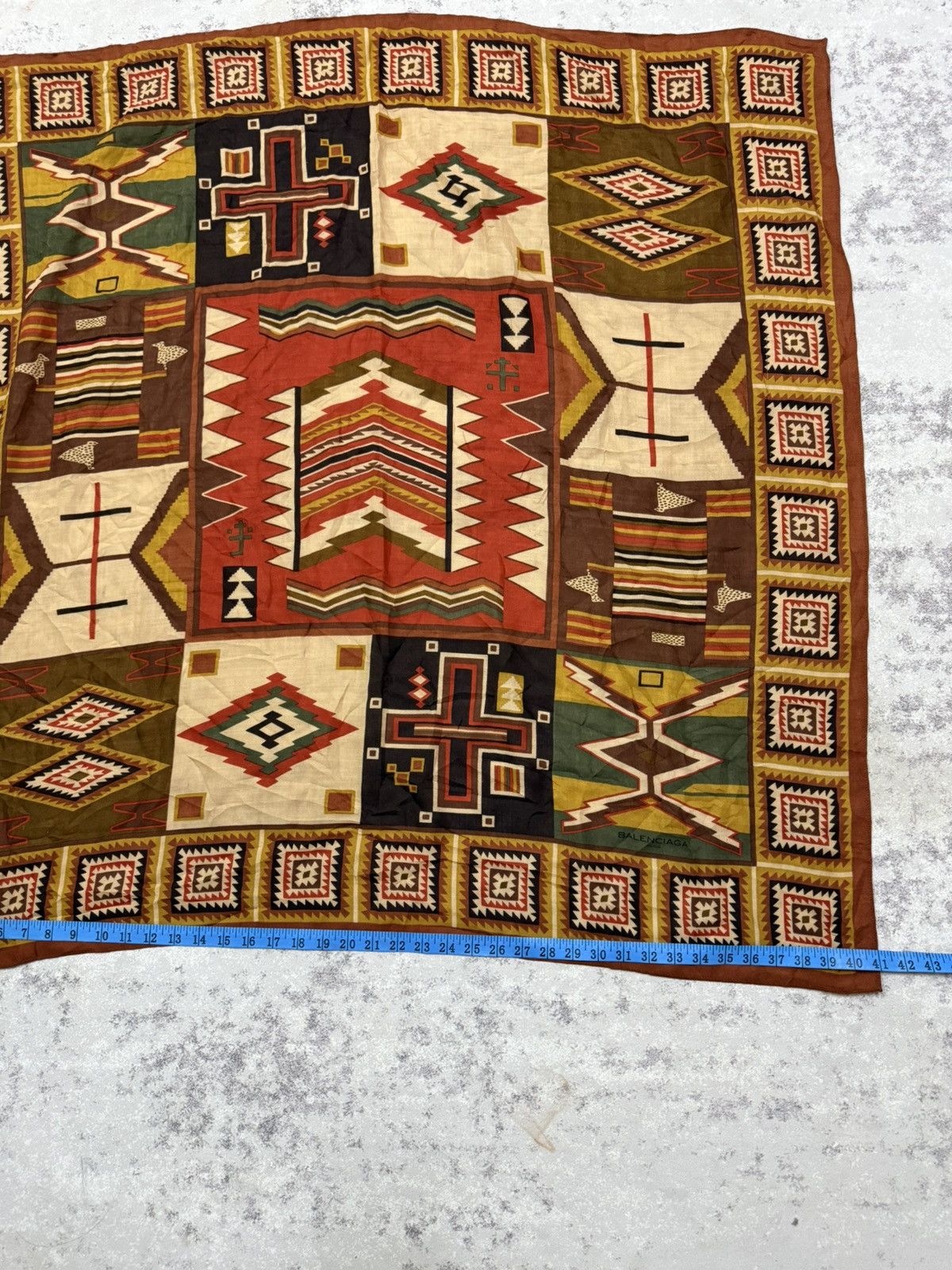 Balenciaga Vintage 90s Balenciaga American Indian Germantown Rug Wool Size ONE SIZE - 16 Thumbnail