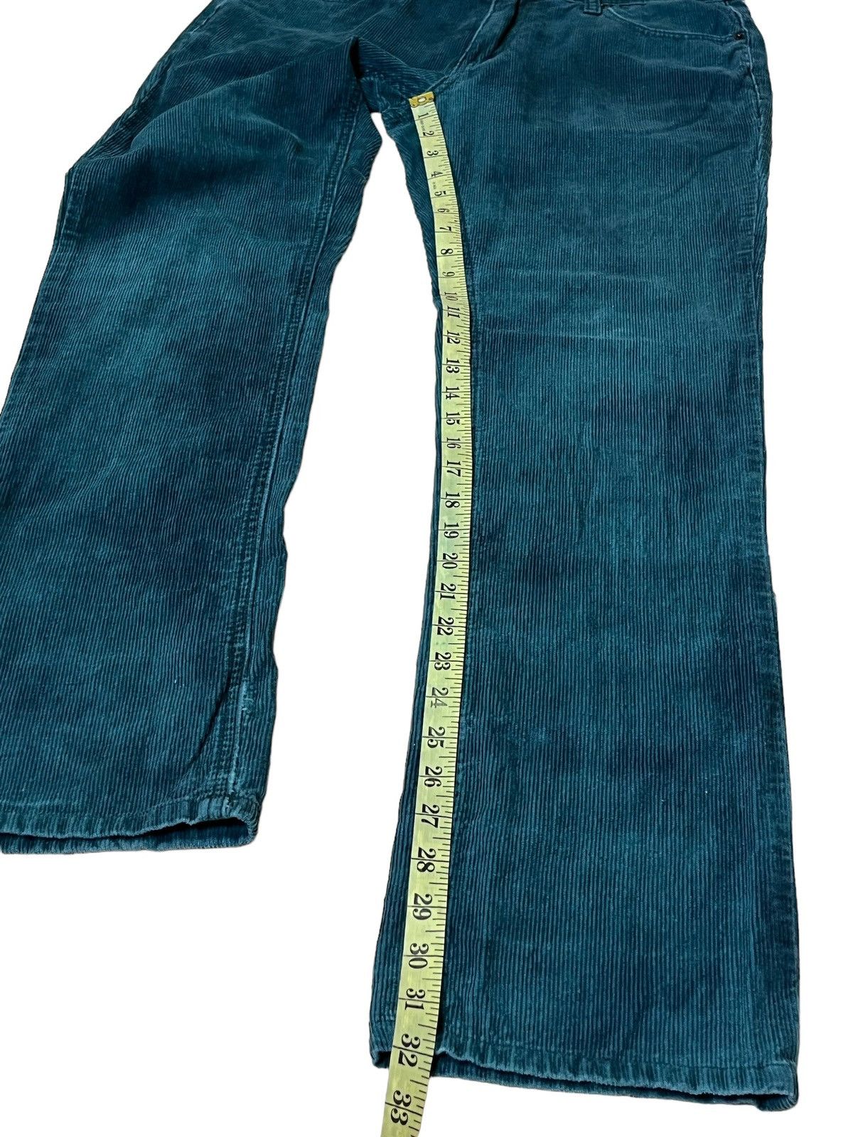 In The Attic IN THE ATTIC GREEN CORDUROY JEANS Size US 33 - 17 Thumbnail