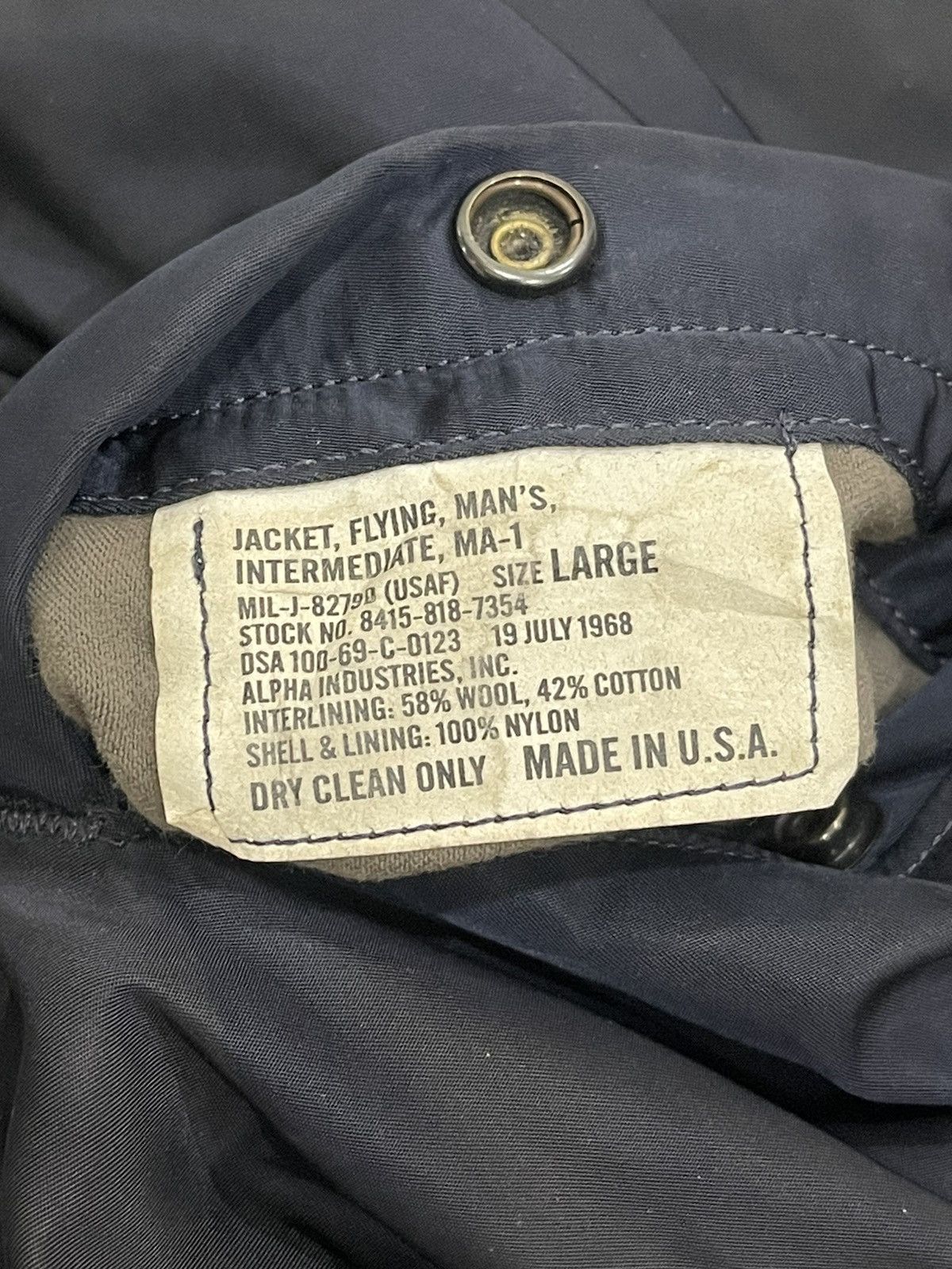 Alpha Industries Vintage Alpha Industries MA-1 Bomber Jacket Size US L / EU 52-54 / 3 - 17 Thumbnail