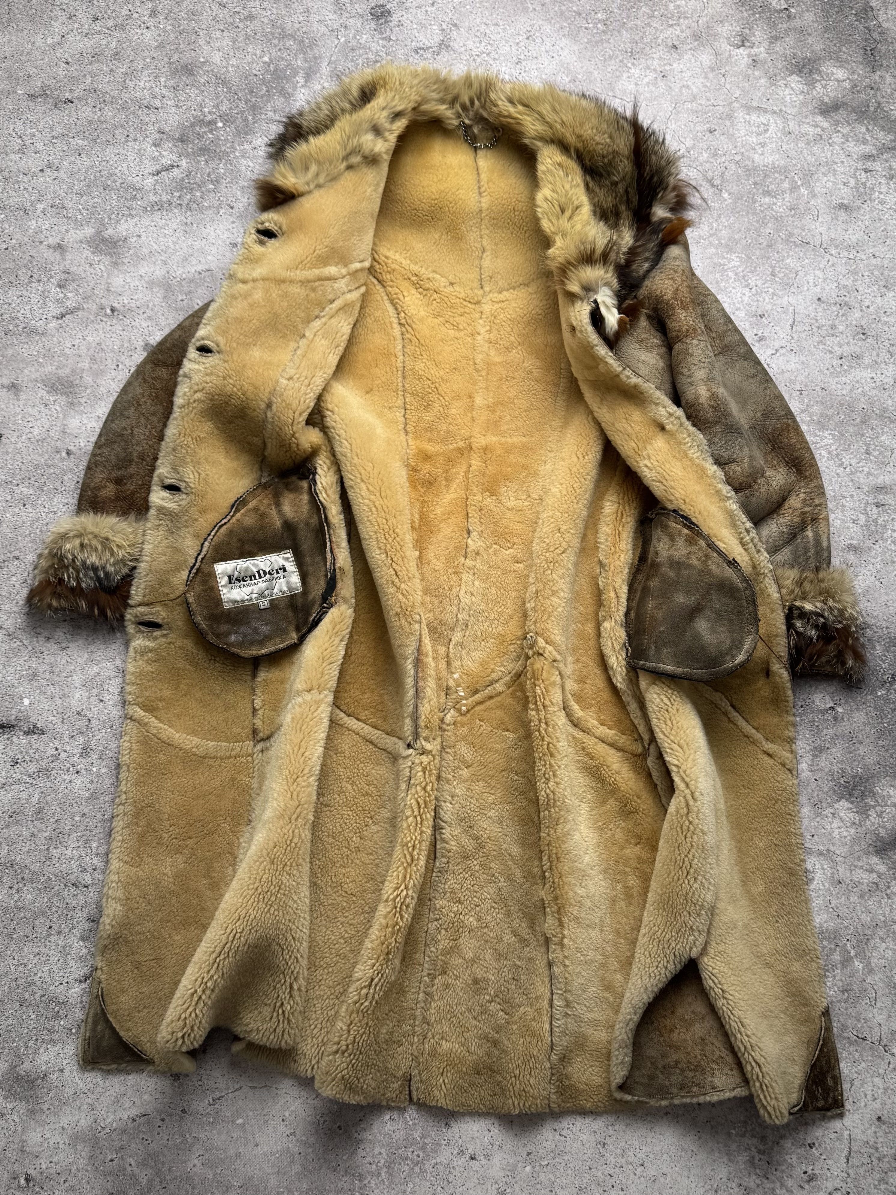Japanese Brand Vintage Real Sheepskin Faded Coat C668(V288) Size S / US 4 / IT 40 - 9 Thumbnail