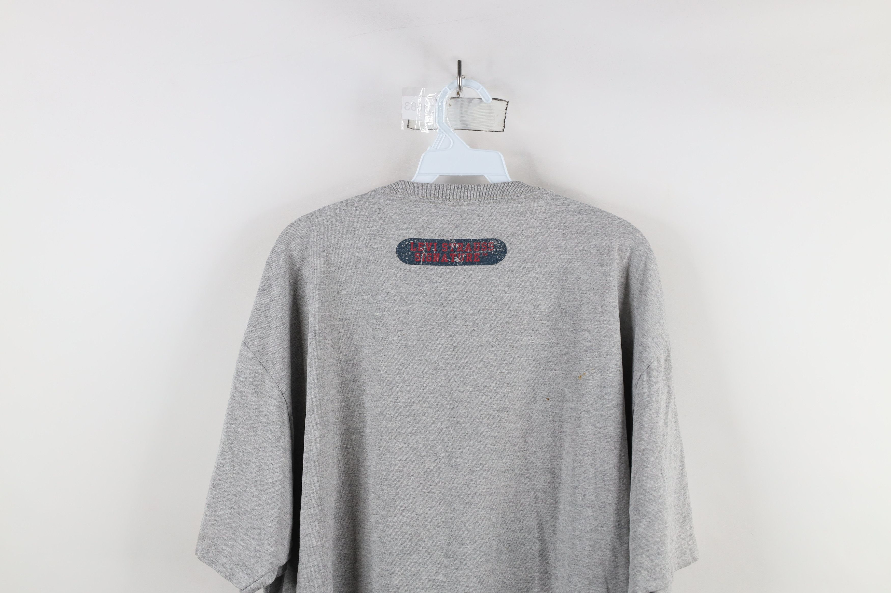Levi's × Vintage Vintage 90s Levis Spell Block Letter Short Sleeve T-Shirt Size US XXL / EU 58 / 5 - 11 Thumbnail