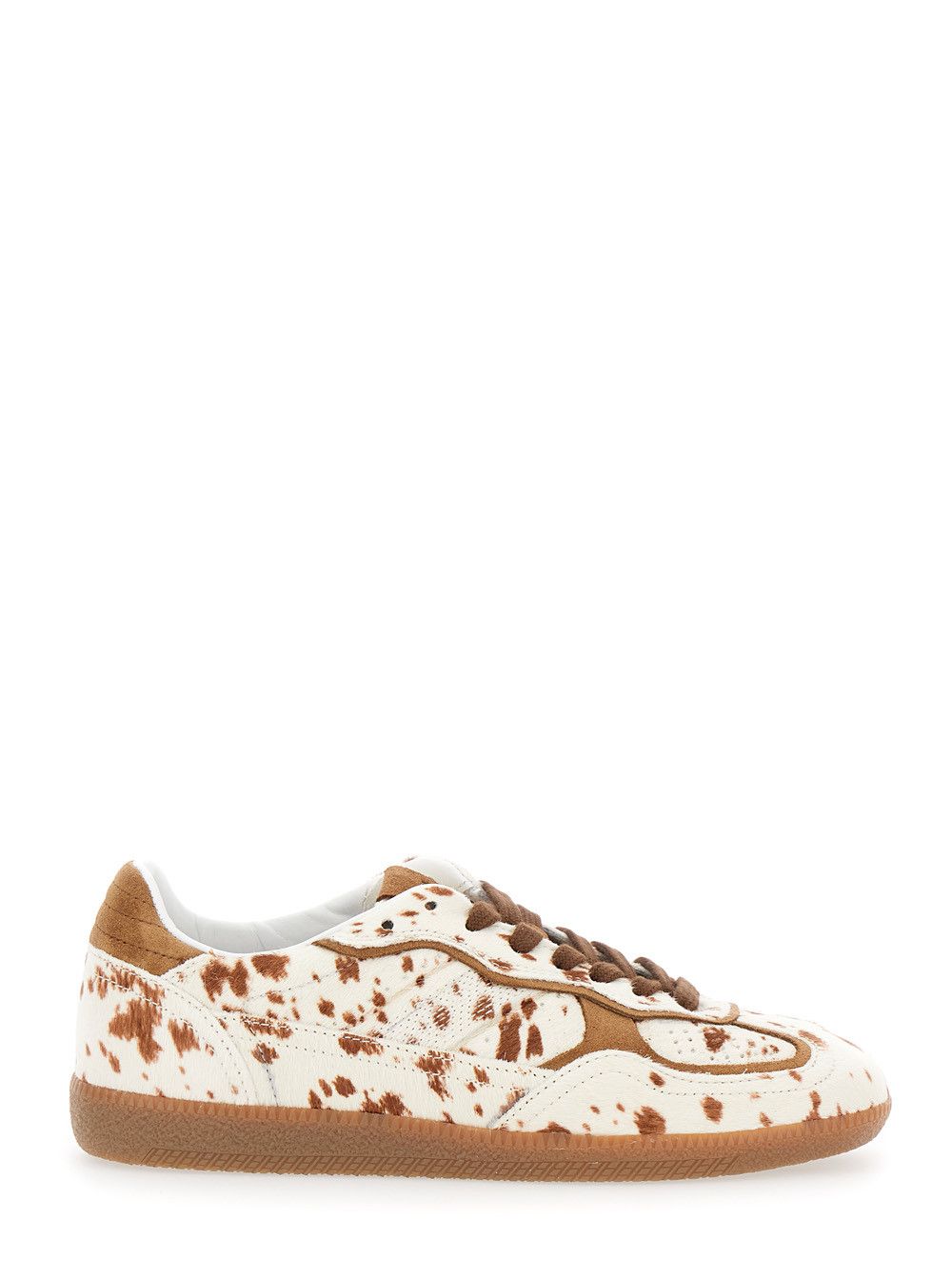 ALOHAS 'Tb.490' Brown Low Top Sneakers with Embossed Logo on the Side and Perforated Details in Leather Woman Size US 9 / IT 39 - 1 Thumbnail