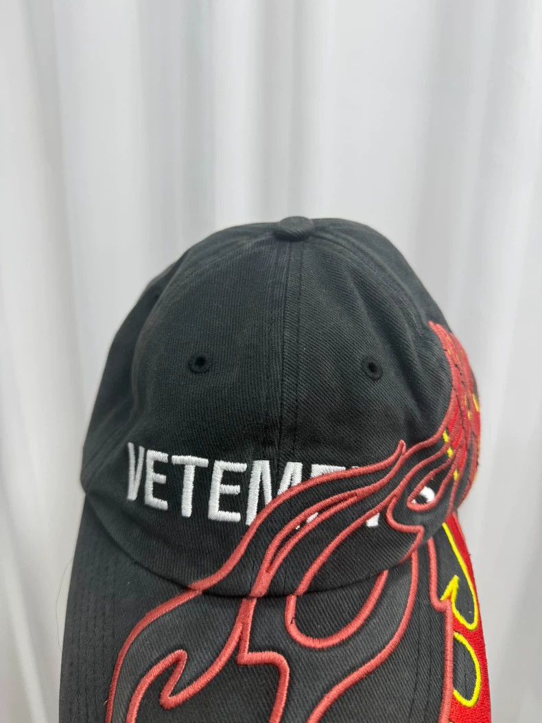 Vetements Vetements Flame Patterned Baseball Cap Size ONE SIZE - 3 Thumbnail