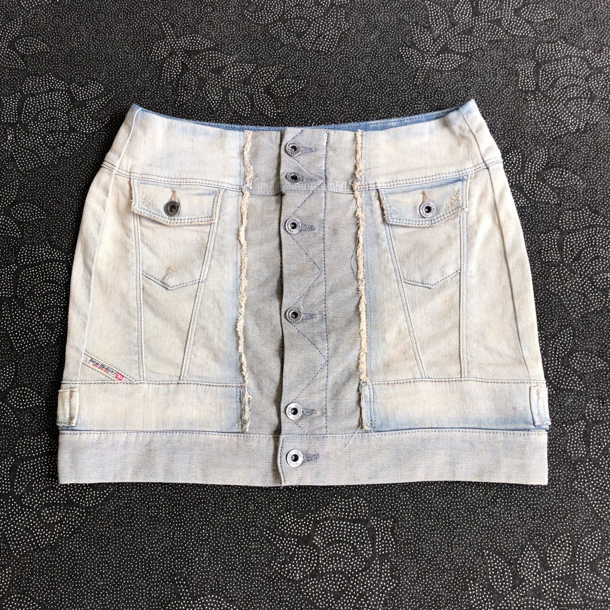 Diesel DIESEL full button jeans mini skirt Size 26" / US 2 / IT 38 - 1 Thumbnail