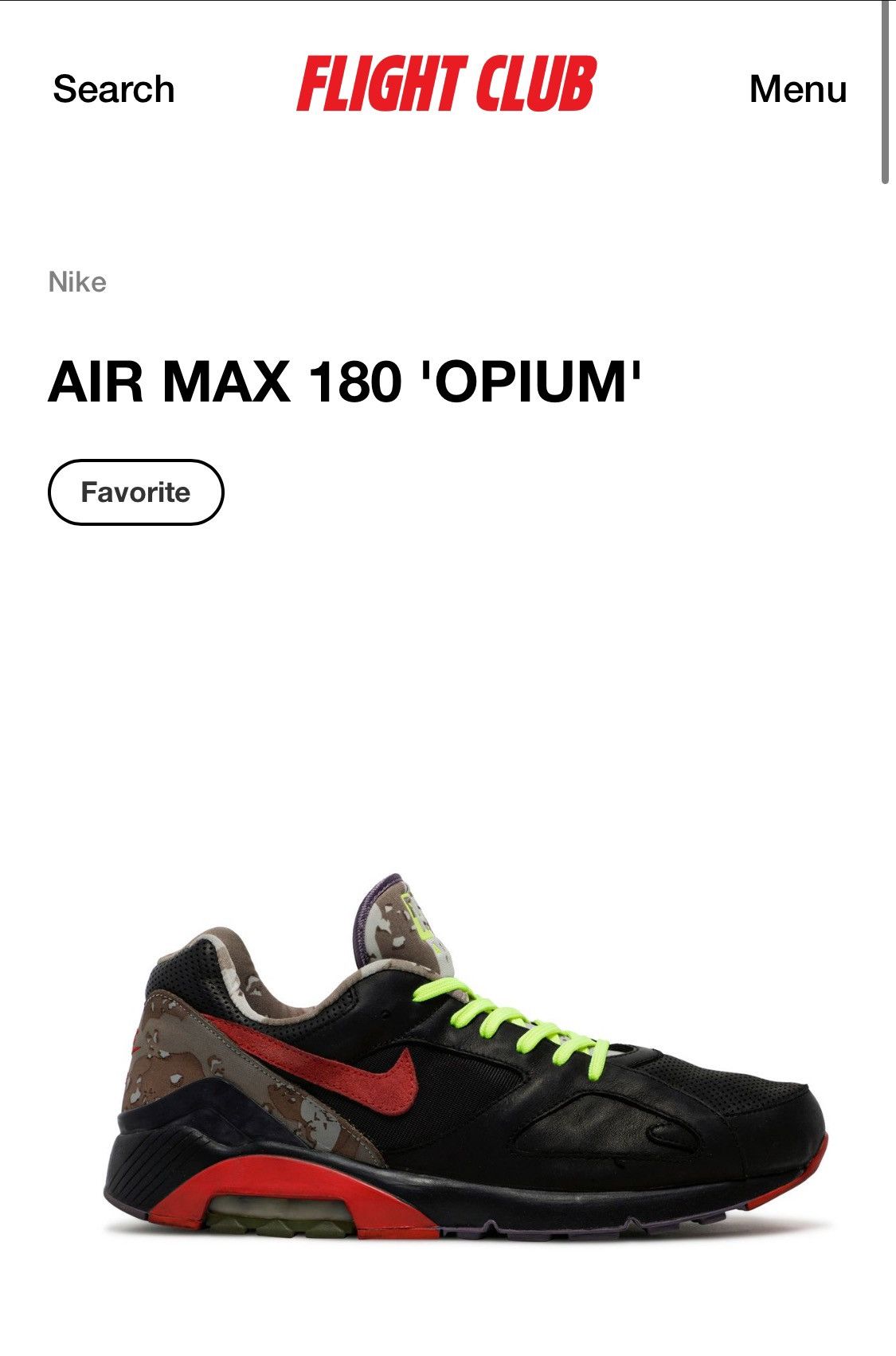 Nike SS05 “OPIUM” PARIS RARE AIR MAX 180 PRIORITY TIER 0 CO JP Size US 10 / EU 43 - 3 Thumbnail