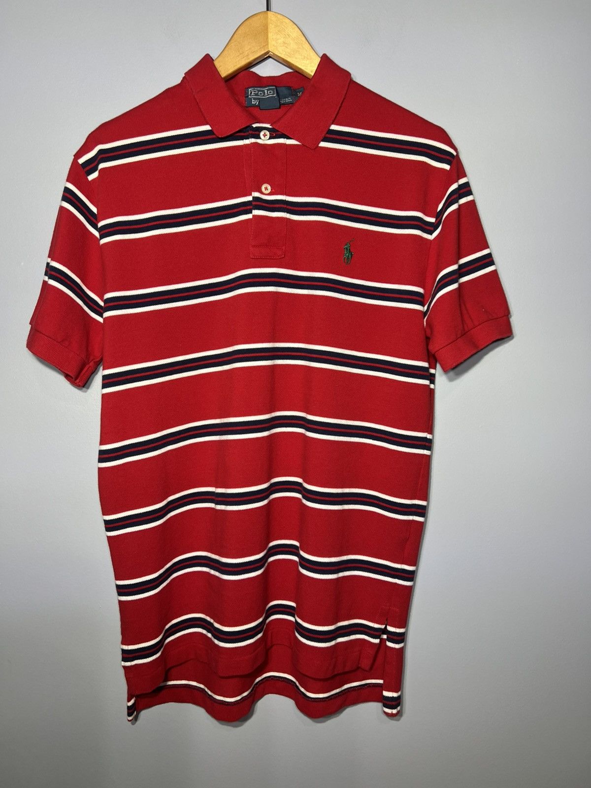 Polo Ralph Lauren VTG Polo Ralph Lauren Shirt Sz M Red Striped Classic Preppy Size US M / EU 48-50 / 2 - 2 Thumbnail