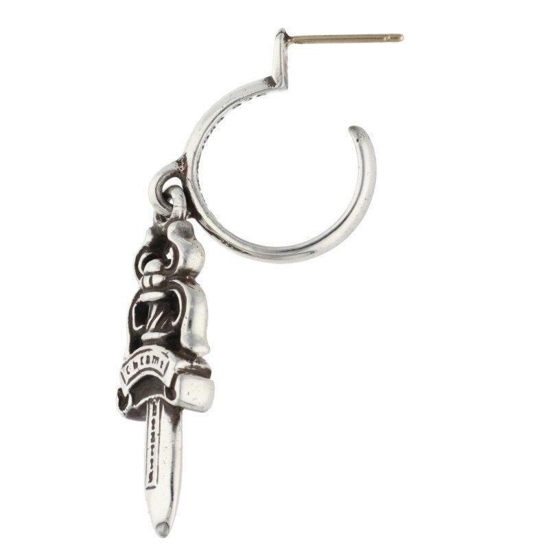 Chrome Hearts Chrome Hearts Dagger Hoop Silver Earring Size ONE SIZE - 5 Thumbnail