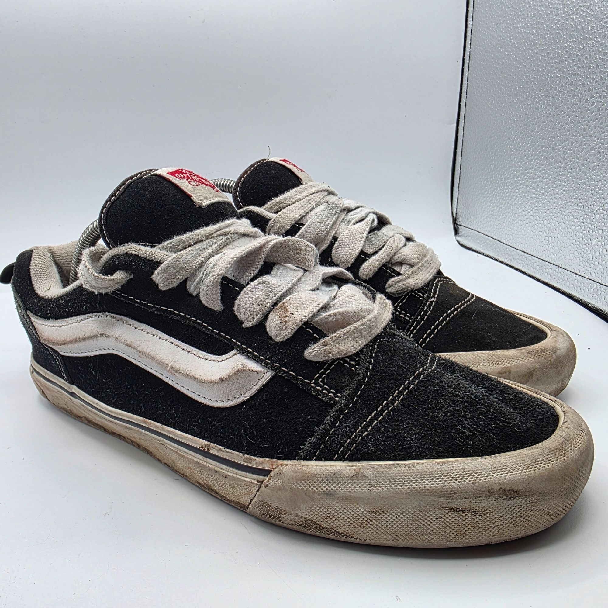 Vans Vans Knu Skool Mens Size 9.5 Black White Suede Chunky Skate Size US 9.5 / EU 42-43 - 1 Thumbnail