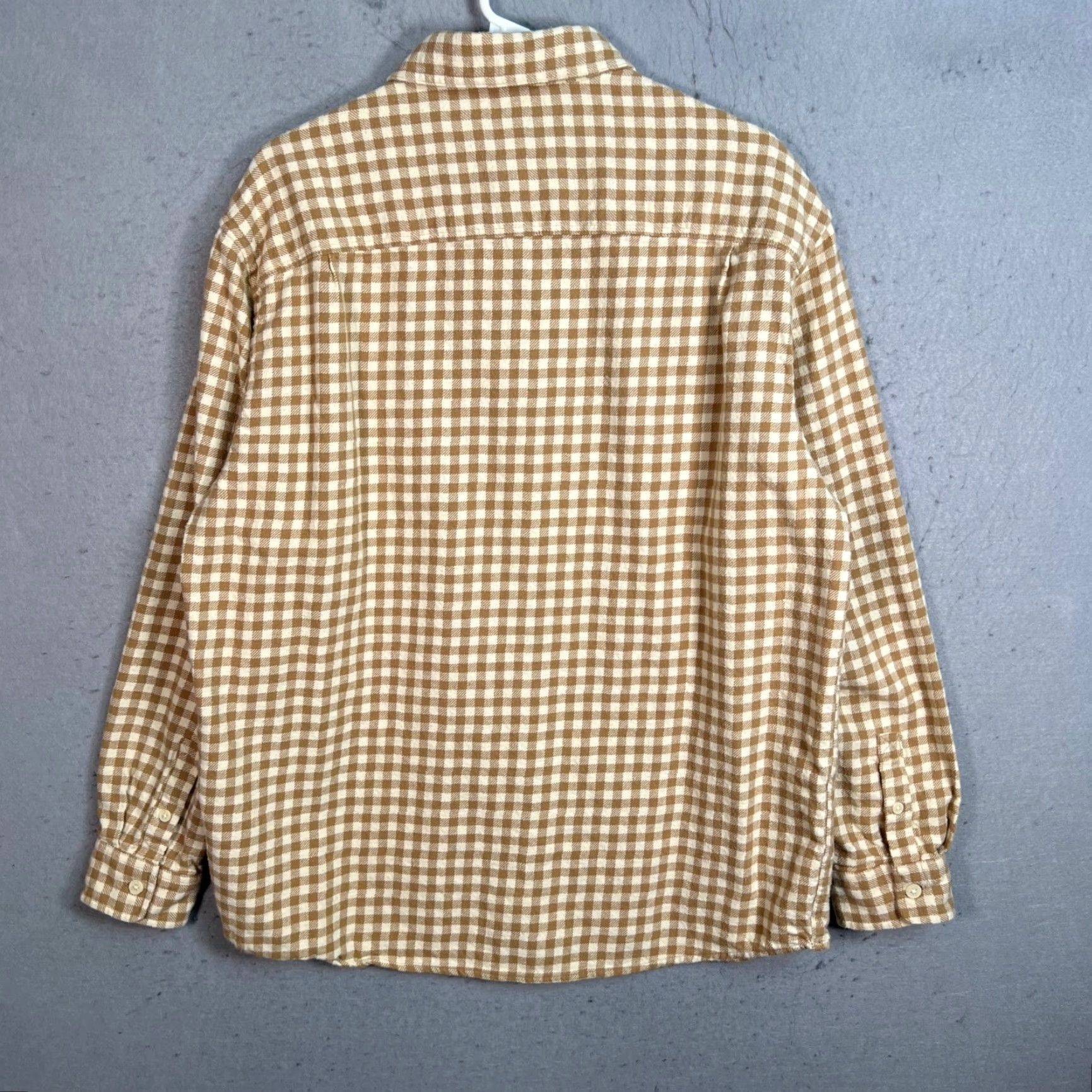 H&M H&M Mens Button-Up Shirt Gingham Brown White Relaxed Fit Size M Casual Vintage? Size US M / EU 48-50 / 2 - 2 Thumbnail