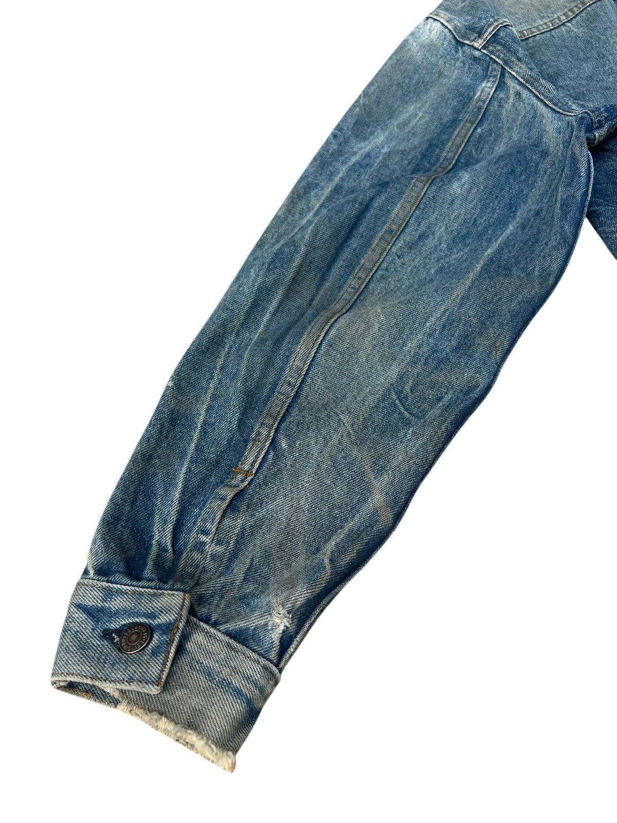 Levi's Trashed VTG 70s Levi’s Type 3 Distress Denim Trucker Jacket Size US L / EU 52-54 / 3 - 22 Thumbnail