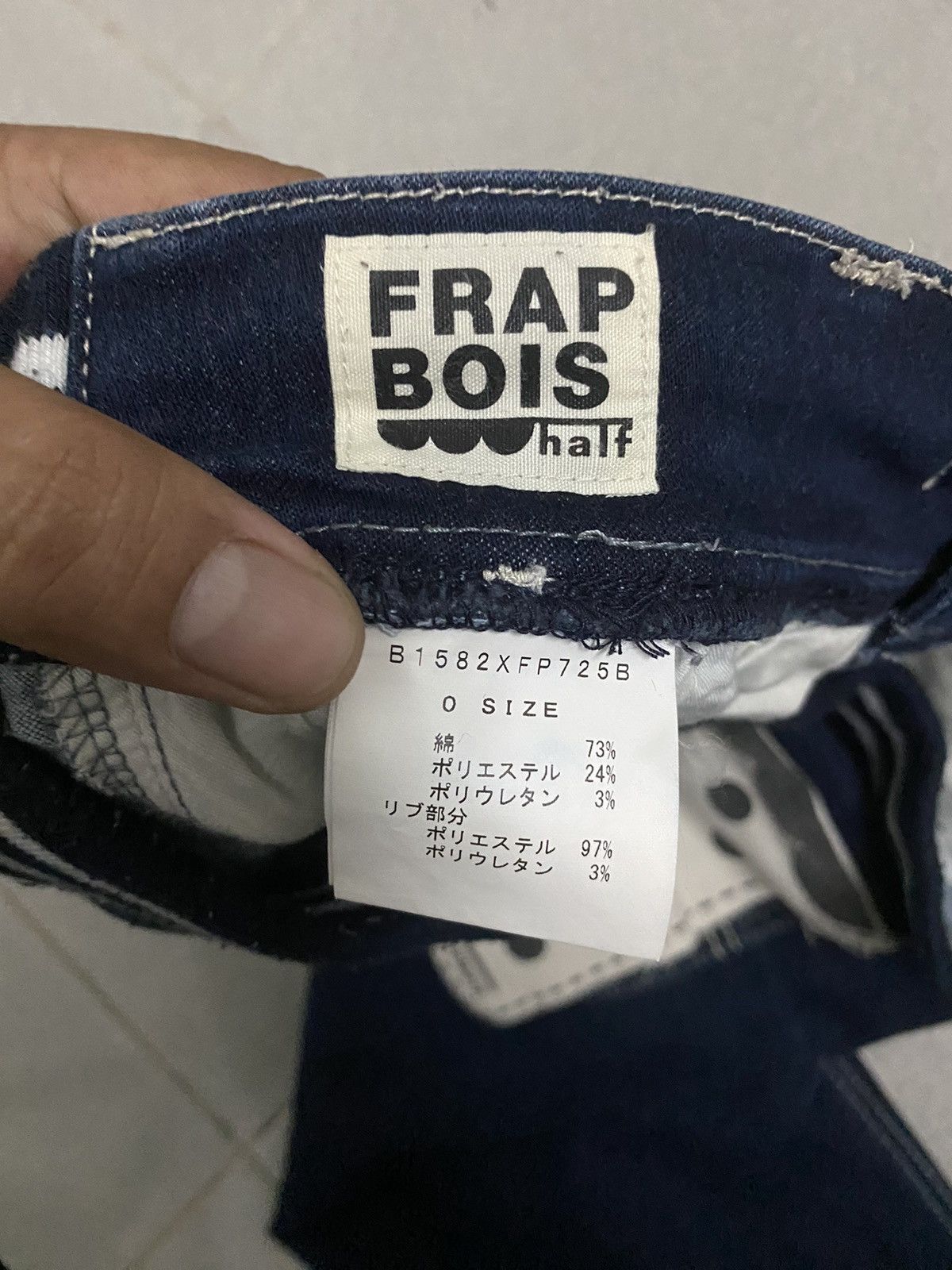 Issey Miyake × Japanese Brand × Vintage Vintage Frapbois half issey miyake Denim Jeans Size 31" - 7 Thumbnail