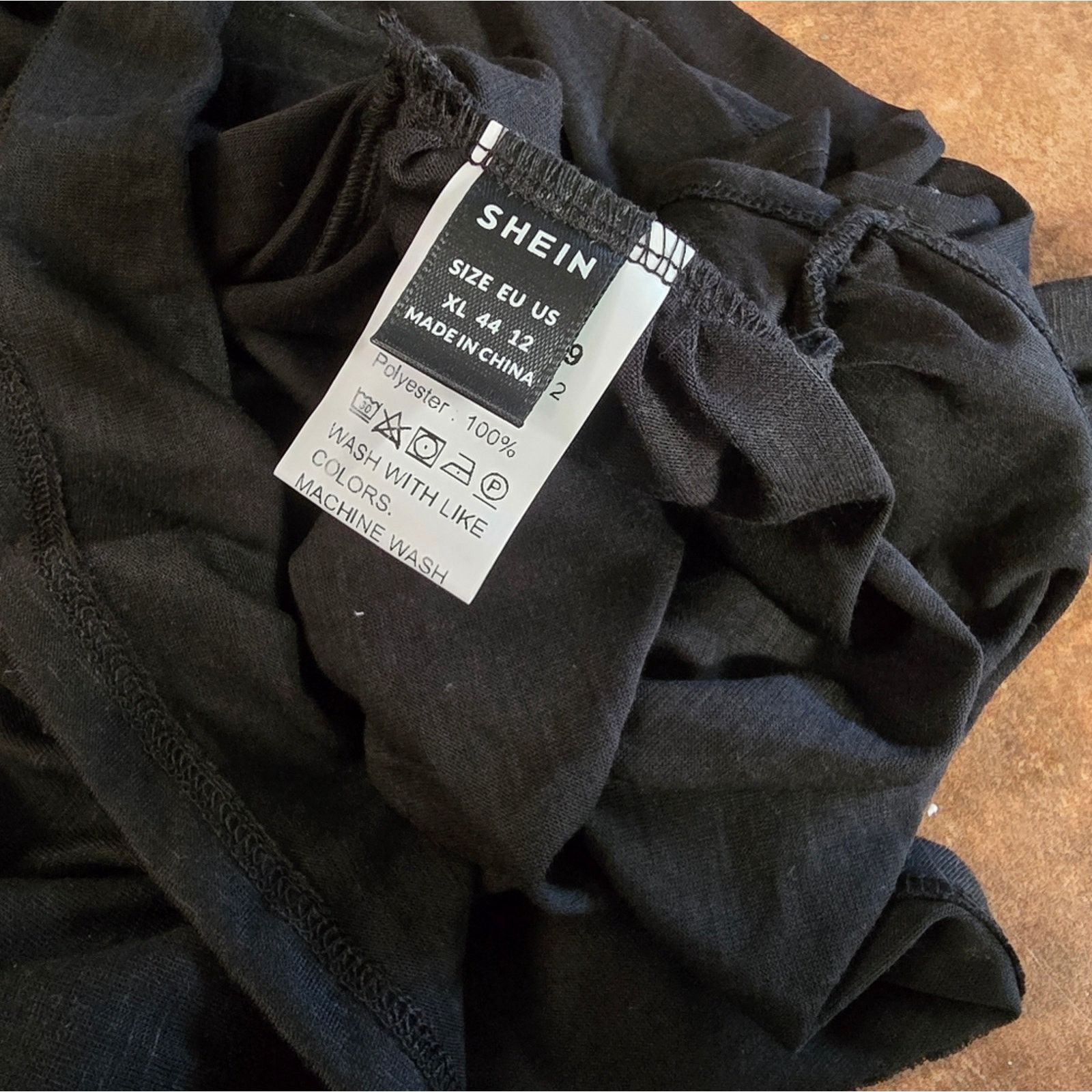 Shein Black | SHEIN | Back Detailed Long Sleeve Size XL / US 12-14 / IT 48-50 - 3 Thumbnail