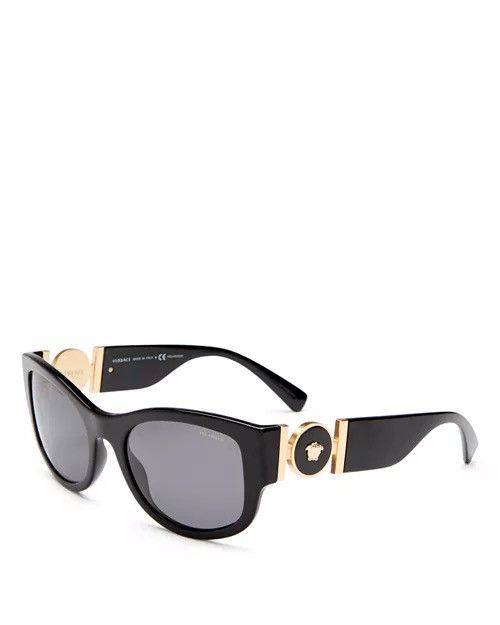 Versace Versace Women's Polarized Cat Eye Sunglasses, 55mm Black Size ONE SIZE - 1 Thumbnail