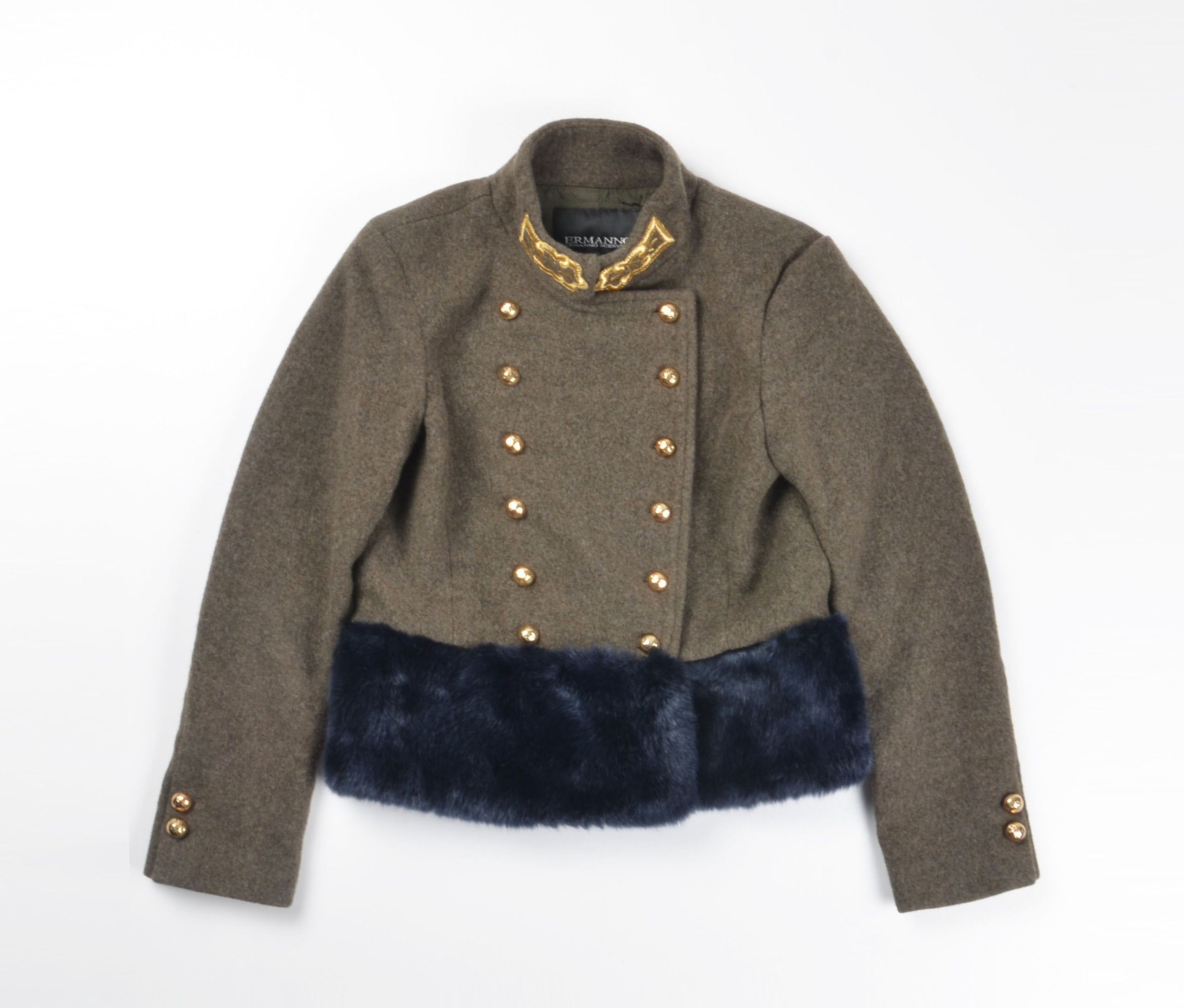 Ermanno Scervino Ermanno Scervino Napoleon Military Wool Blend Jacket Size S / US 4 / IT 40 - 5 Thumbnail