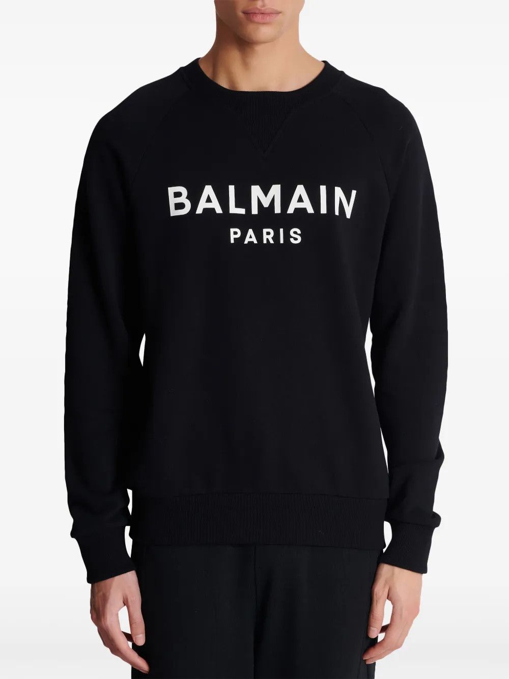 Balmain o1y0426 Logo Crewneck Sweatshirt in Black Size US XXL / EU 58 / 5 - 5 Thumbnail