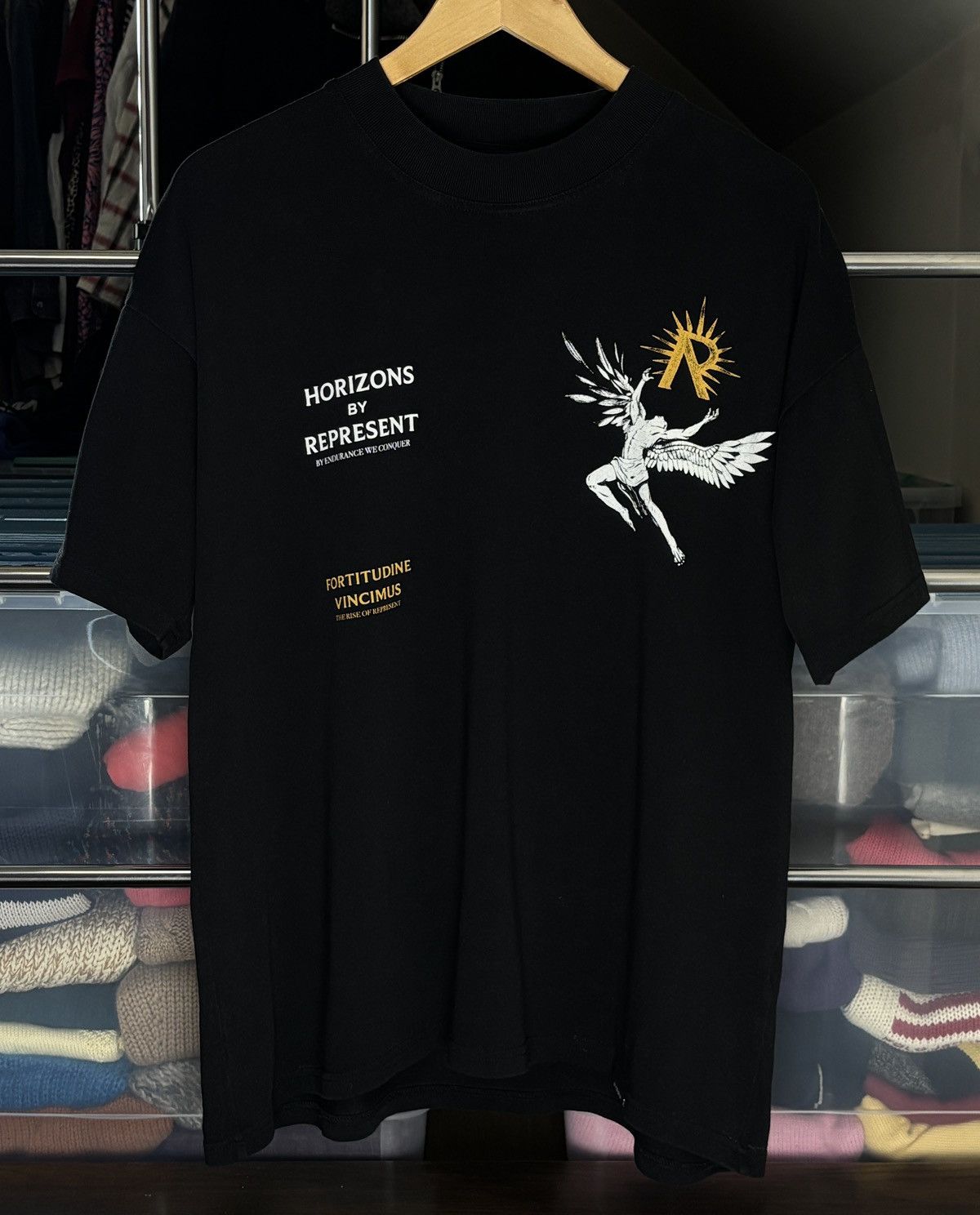 Represent Clo. Represent Clo Icarus Angel Horizons Oversized Tee Size US M / EU 48-50 / 2 - 1 Thumbnail