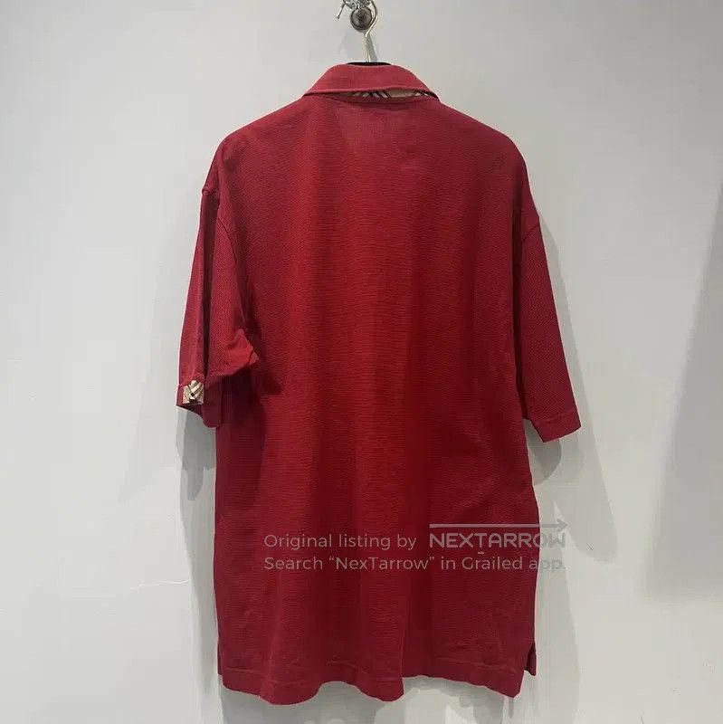 Burberry Burberry Red Short-Sleeve Cotton Polo T-Shirt. Size US L / EU 52-54 / 3 - 2 Thumbnail