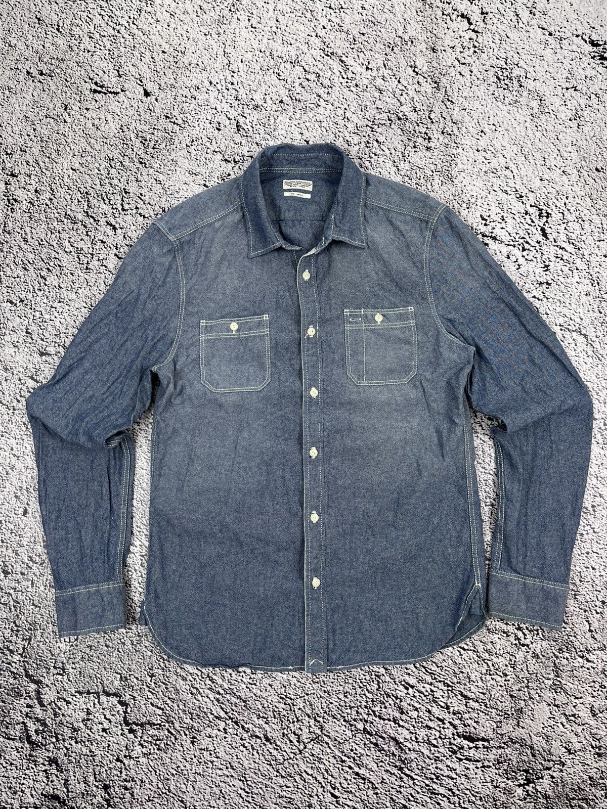 Allsaints Vintage Y2K Allsaints Denim Shirt Streetwear size S Size US S / EU 44-46 / 1 - 2 Thumbnail