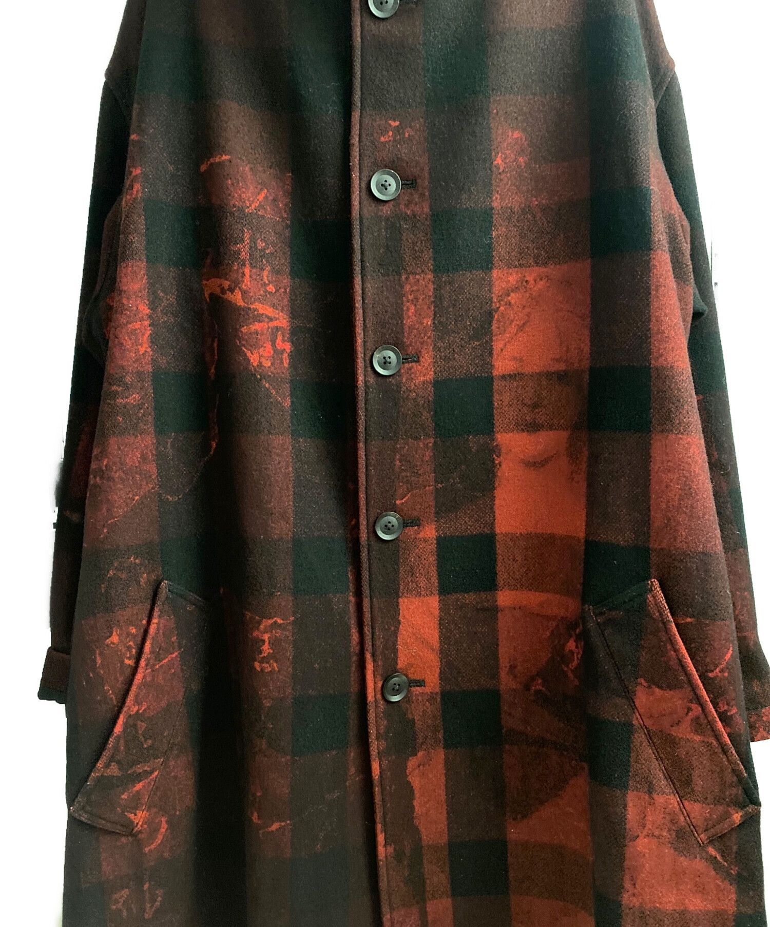 Yohji Yamamoto Yohji Yamamoto pour homme print stand-up collar coat Size US S / EU 44-46 / 1 - 9 Thumbnail
