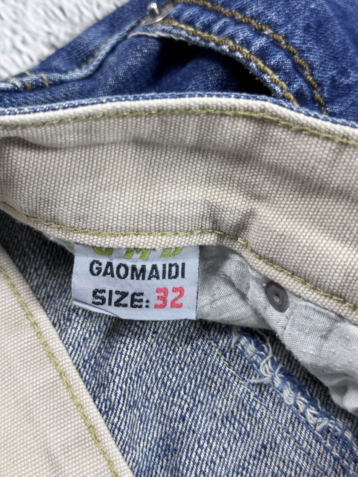 Japanese Brand Dragon Embroidery Japanese denim GMD vintage jeans Y2K baggy Size US 32 / EU 48 - 9 Thumbnail