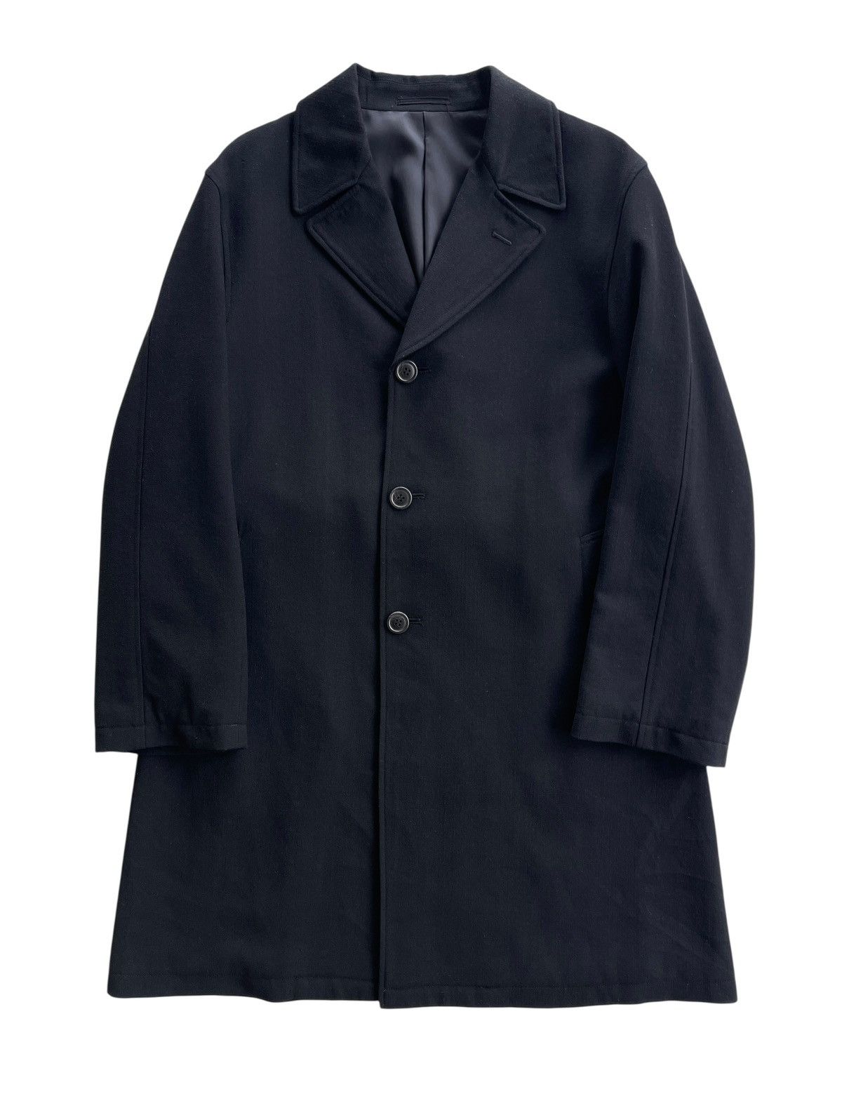 Yohji Yamamoto Yohji Yamamoto Black Gabardine Belted Trenchcoat Size US M / EU 48-50 / 2 - 1 Thumbnail