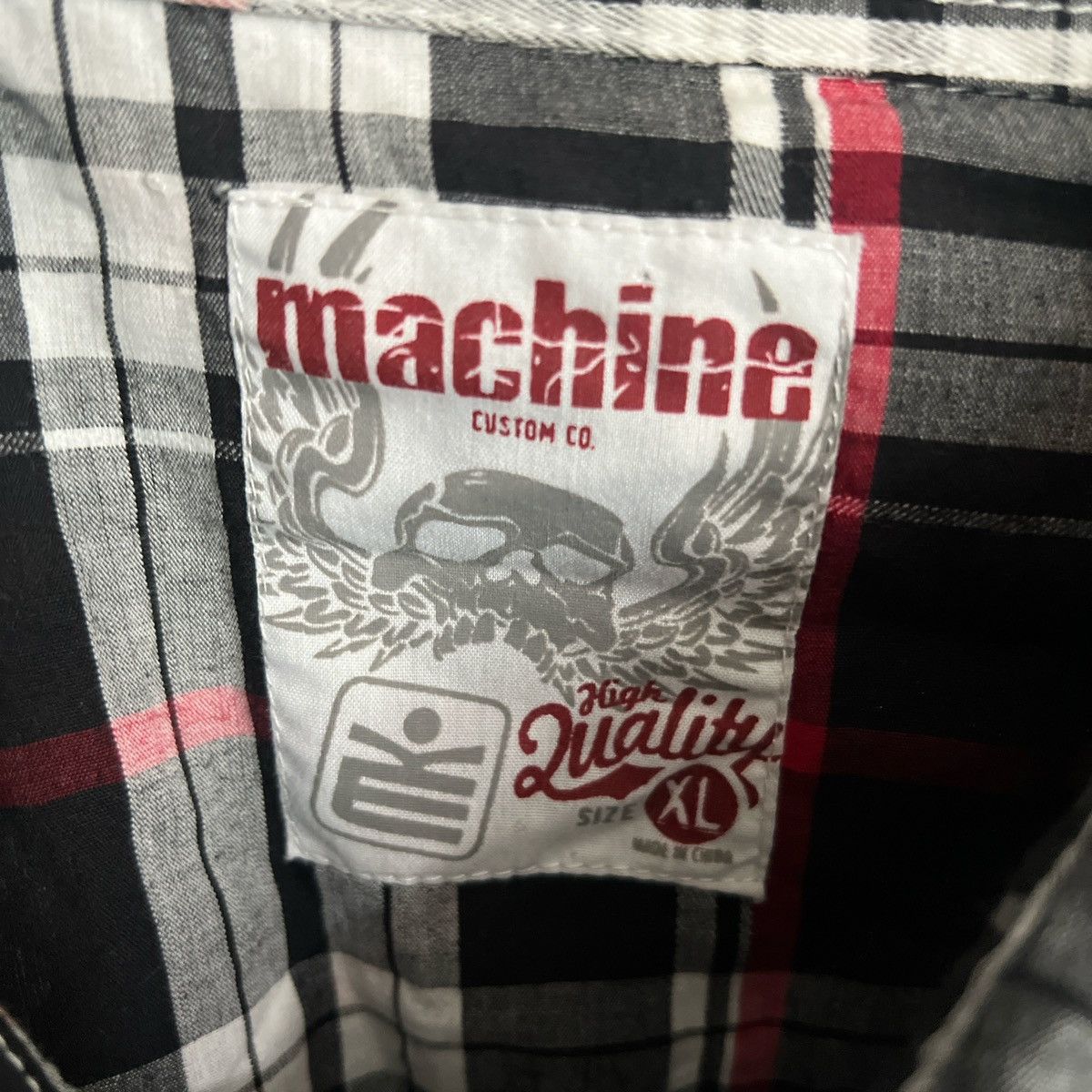 Other y2k Plaid Machine Custom Co. Button Up Shortsleeve Size US XL / EU 56 / 4 - 3 Thumbnail