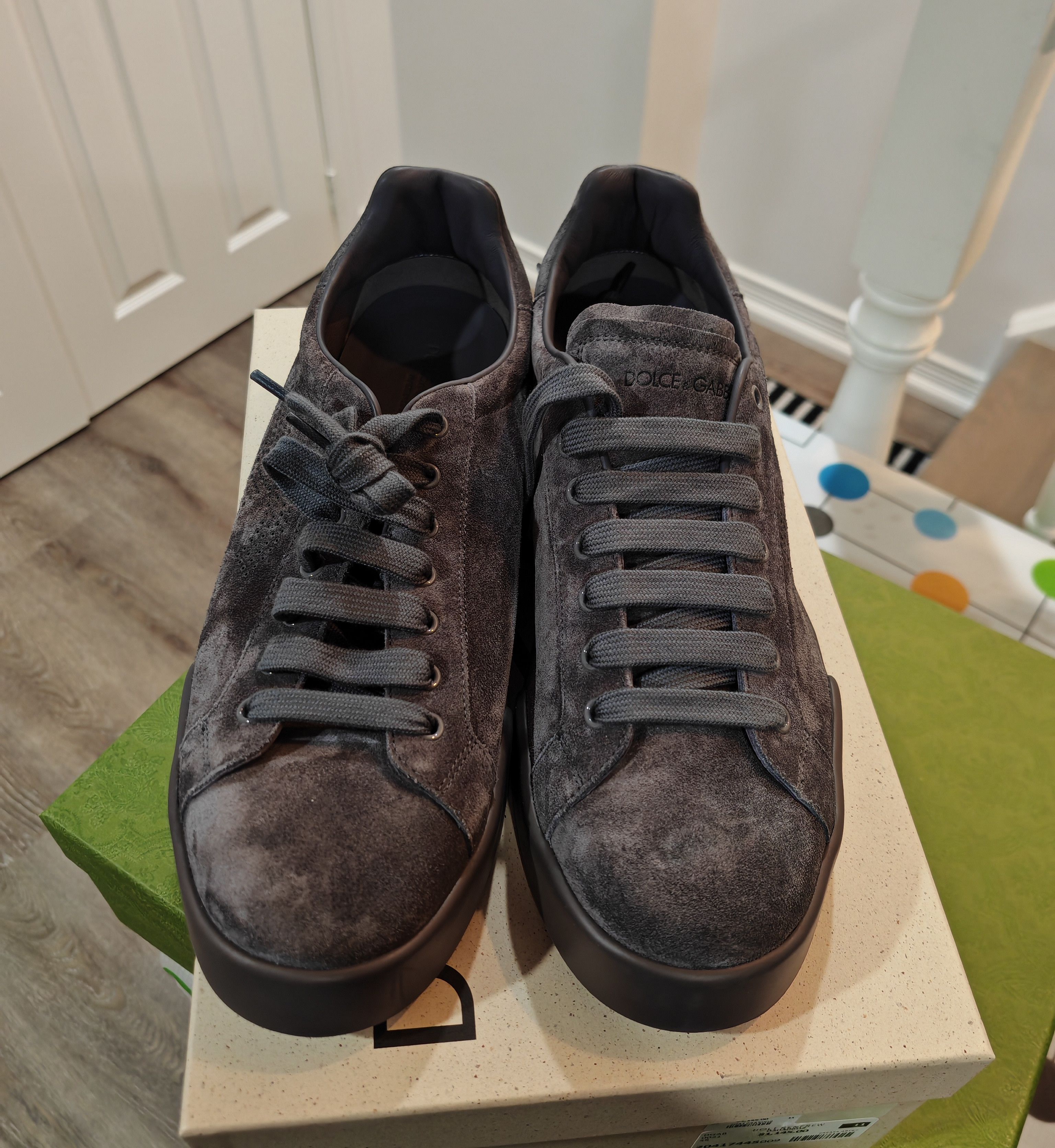 Dolce & Gabbana Suede Perforated Logo Sneakers Size US 11 / EU 44 - 9 Thumbnail